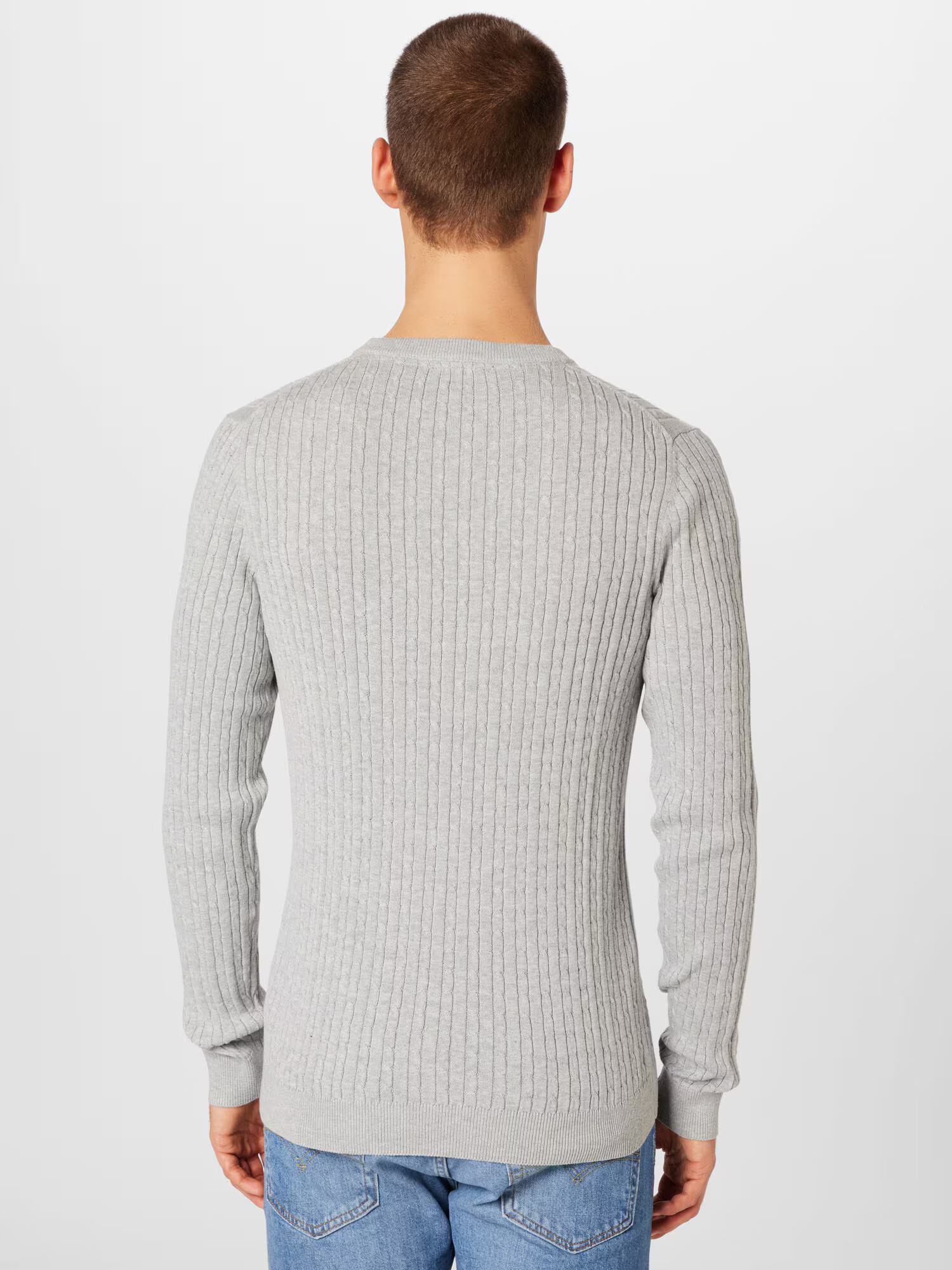 JACK & JONES Pulover 'DALLAS' gri - Pled.ro