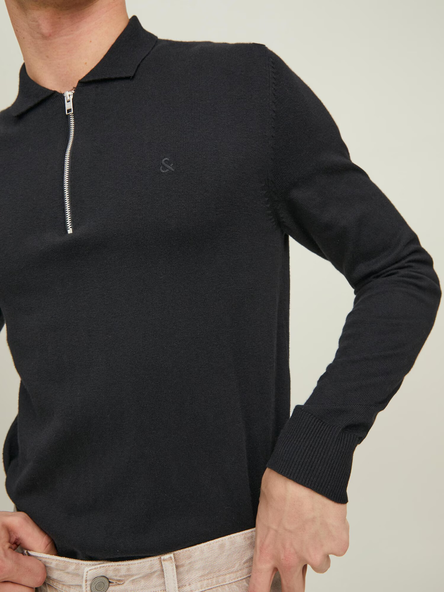 JACK & JONES Pulover 'EMIL' negru - Pled.ro