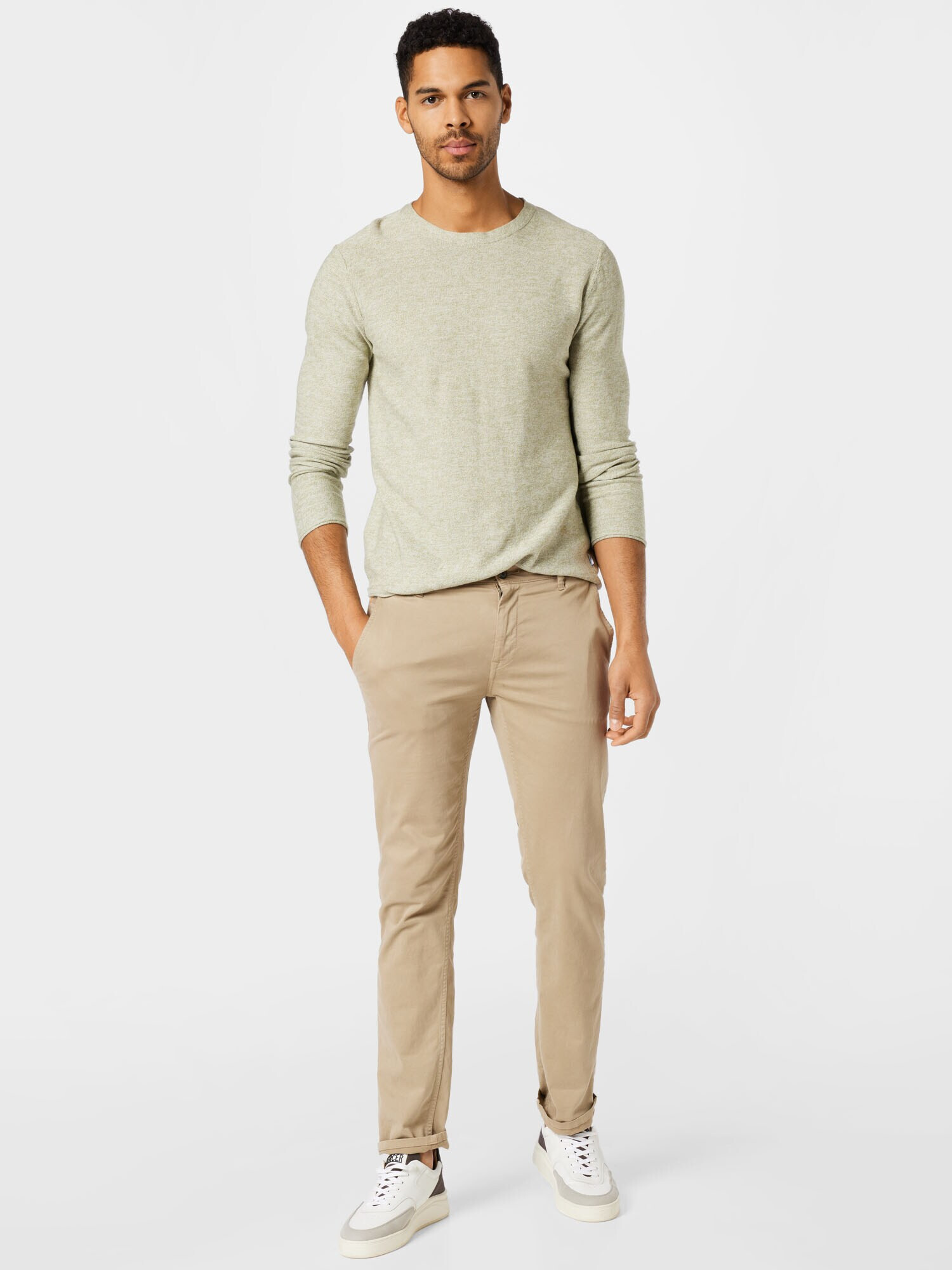 JACK & JONES Pulover 'ERNST' verde deschis - Pled.ro