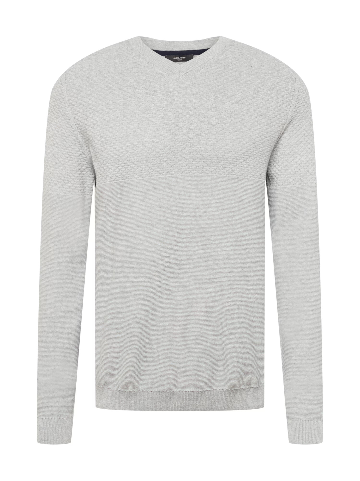 JACK & JONES Pulover gri deschis - Pled.ro