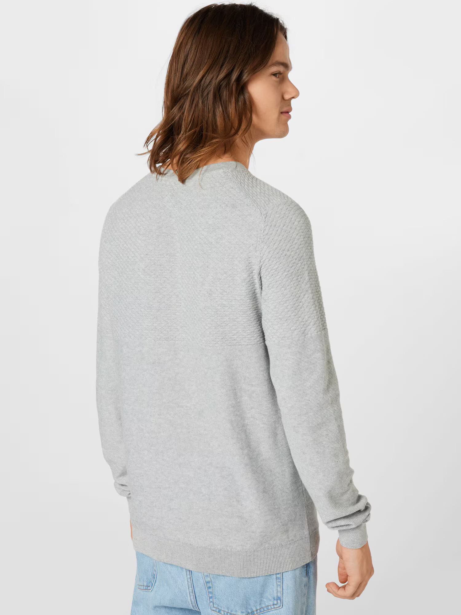 JACK & JONES Pulover gri deschis - Pled.ro