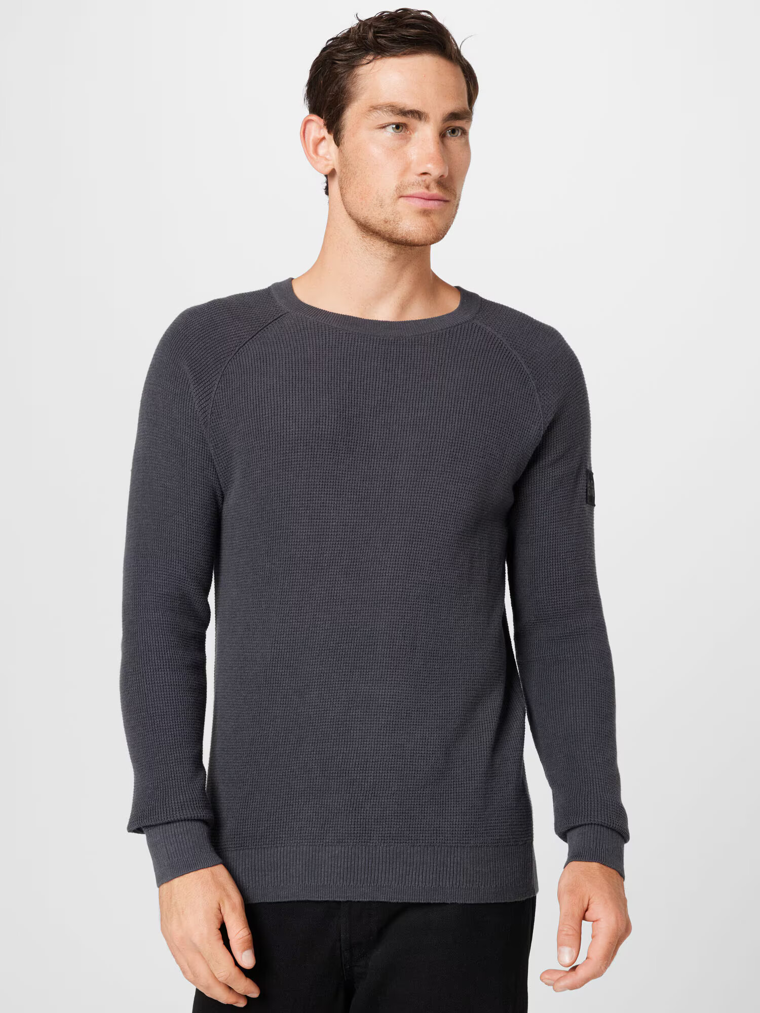 JACK & JONES Pulover gri metalic - Pled.ro