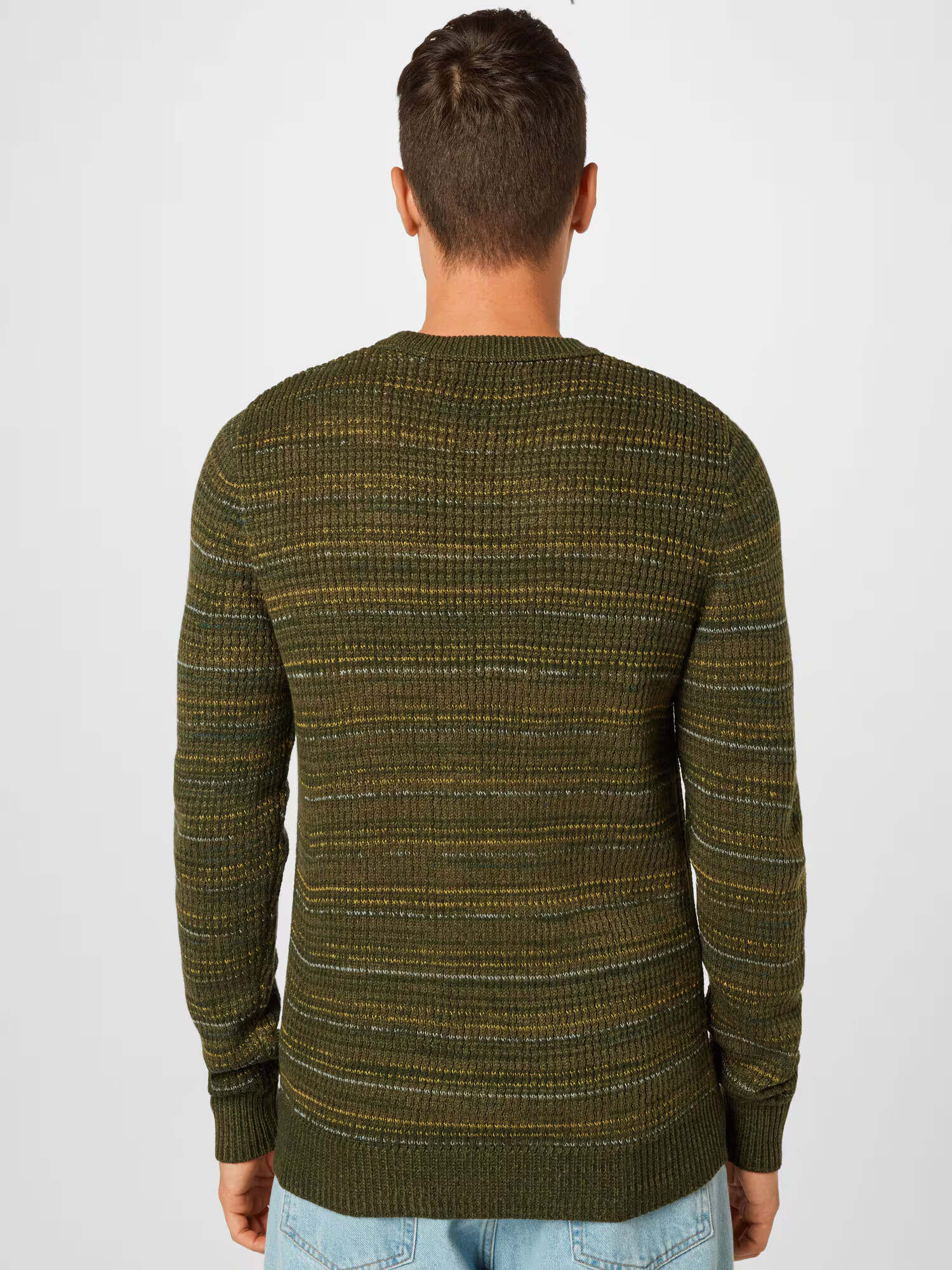 JACK & JONES Pulover 'Groove' bleumarin / galben / oliv / verde închis / alb - Pled.ro