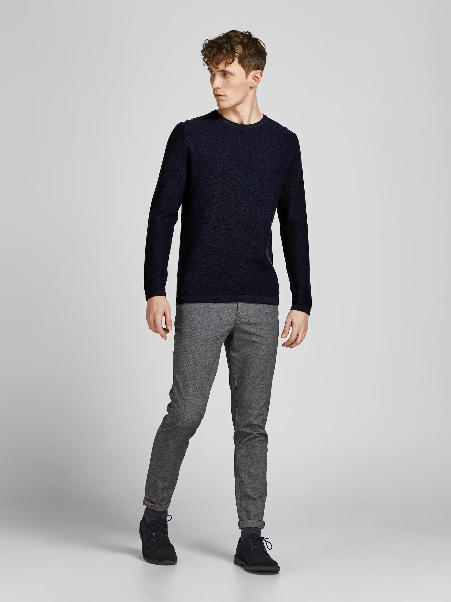 JACK & JONES Pulover 'Gustav' albastru închis - Pled.ro