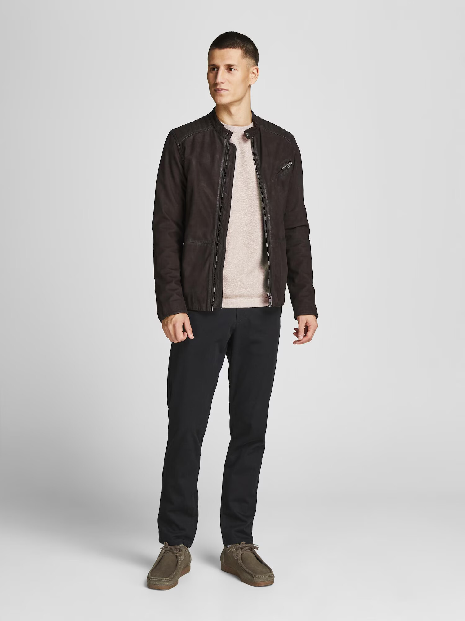 JACK & JONES Pulover 'Gustav' grej - Pled.ro