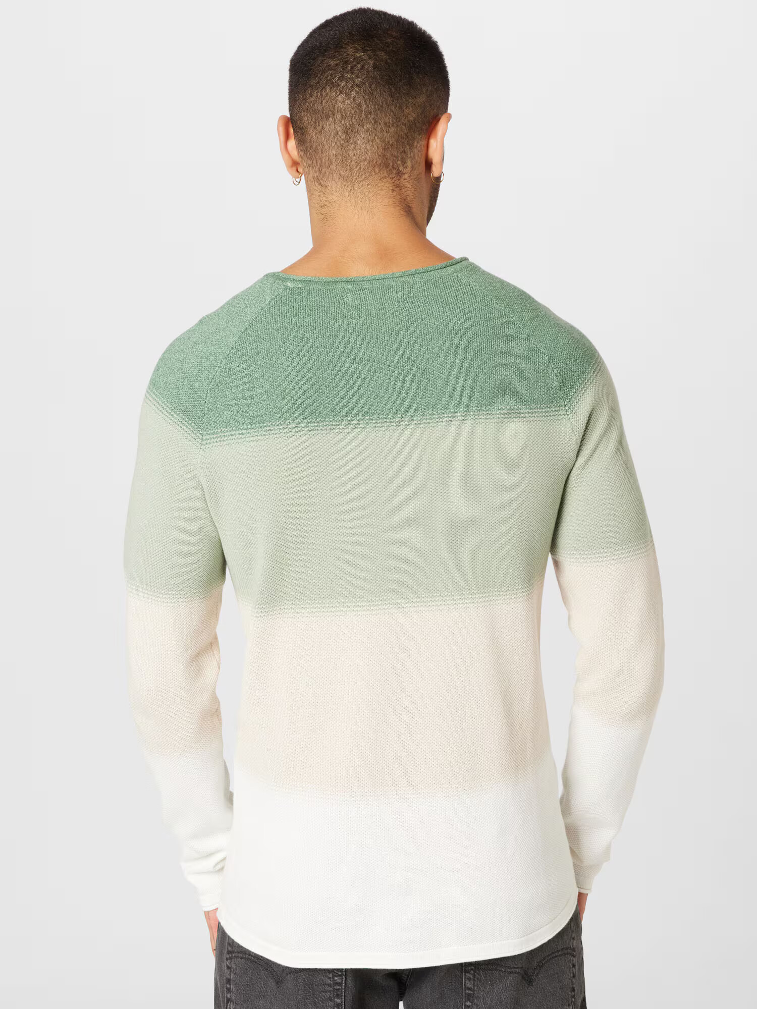 JACK & JONES Pulover 'Hill' bej / verde / verde mentă / alb - Pled.ro