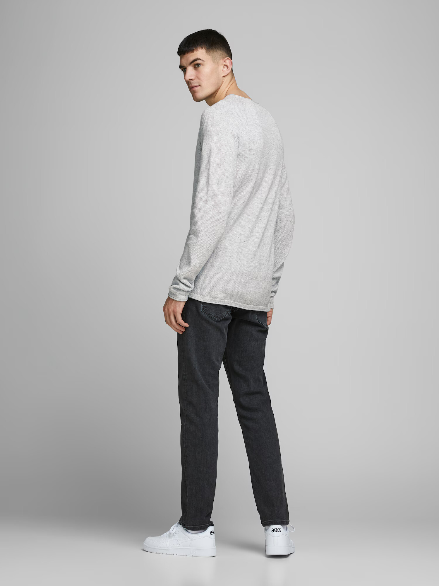 JACK & JONES Pulover 'Ehill' gri amestecat - Pled.ro