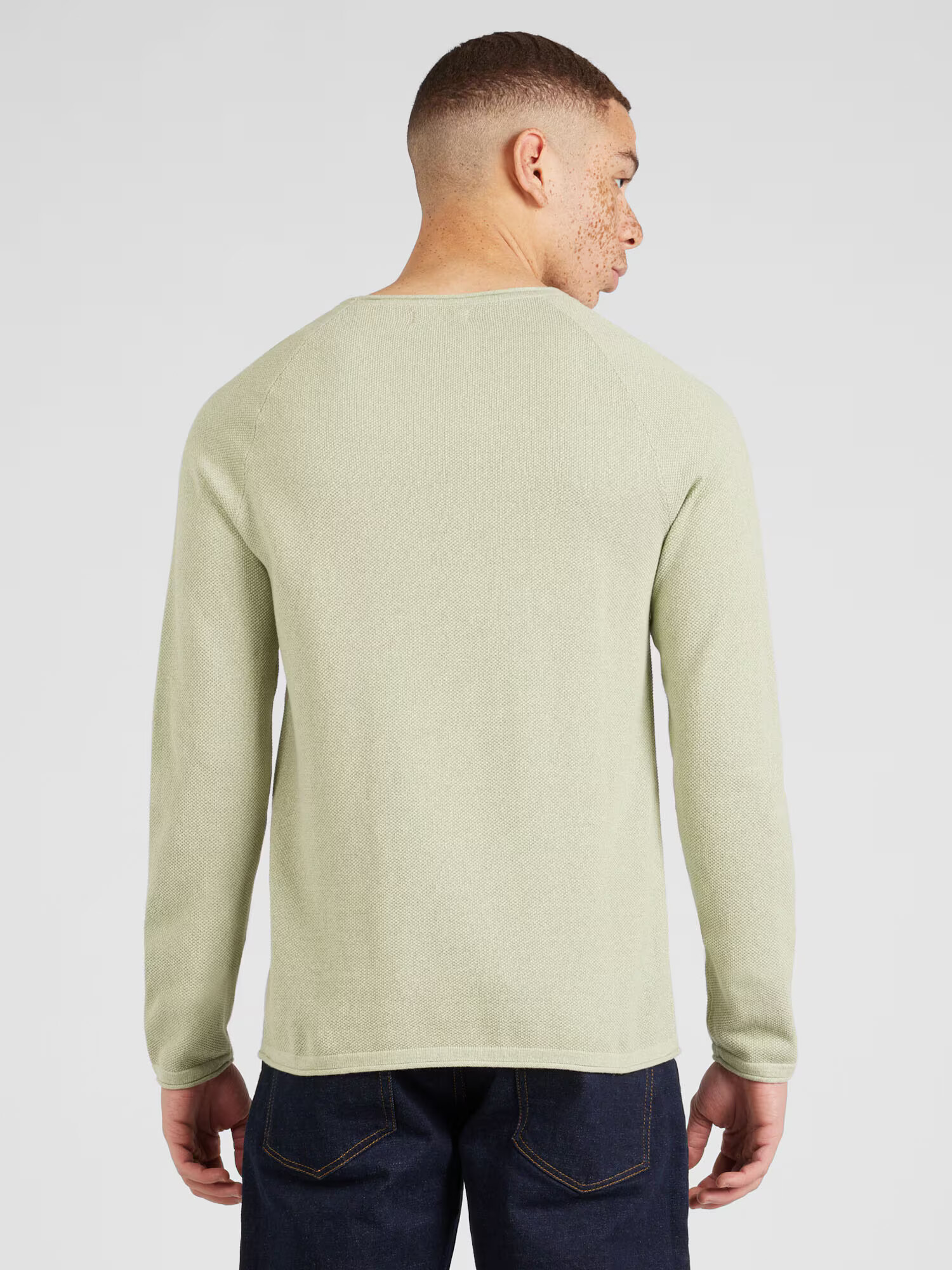 JACK & JONES Pulover 'Hill' verde pastel - Pled.ro