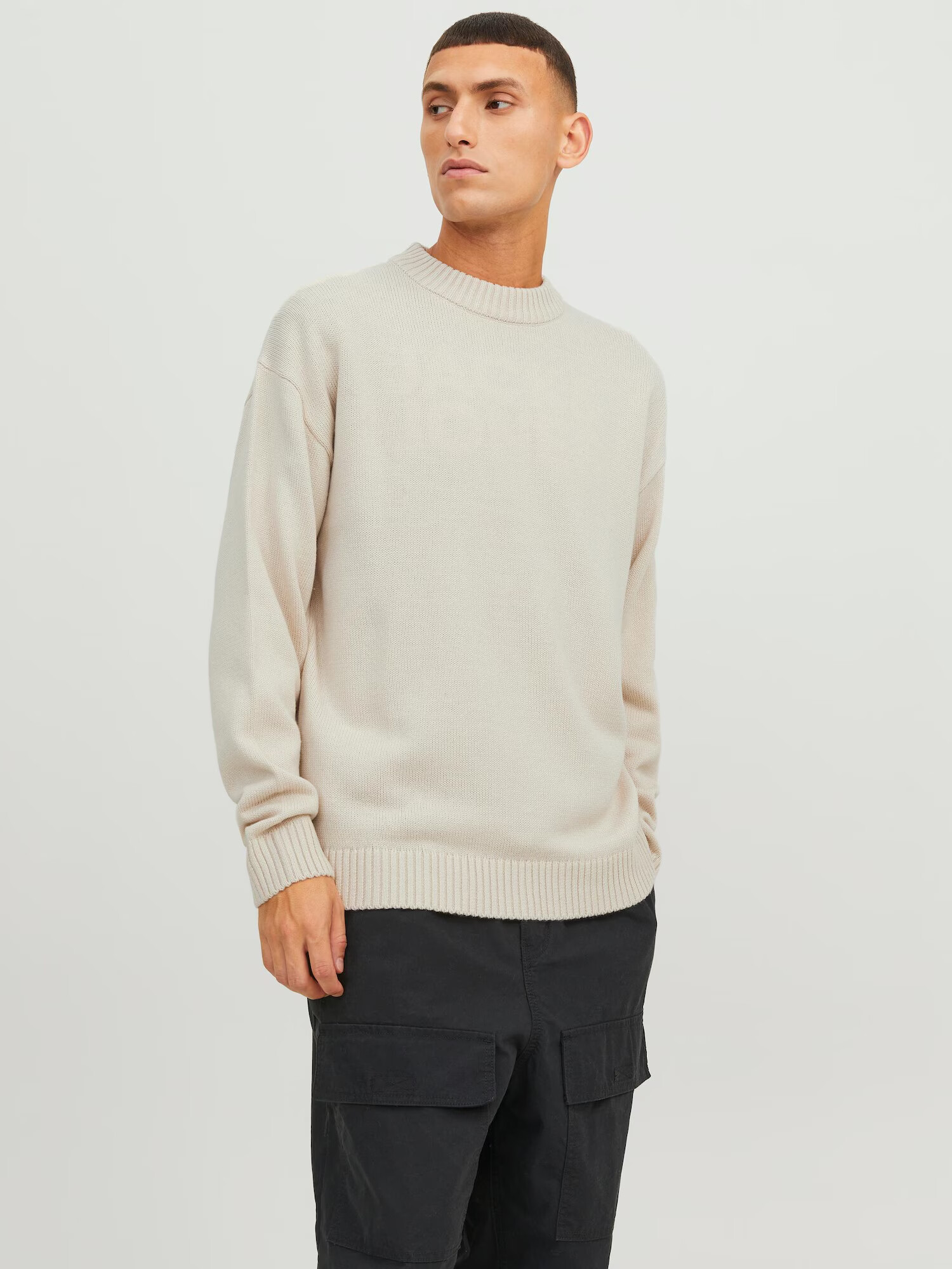 JACK & JONES Pulover 'Jack' crem - Pled.ro