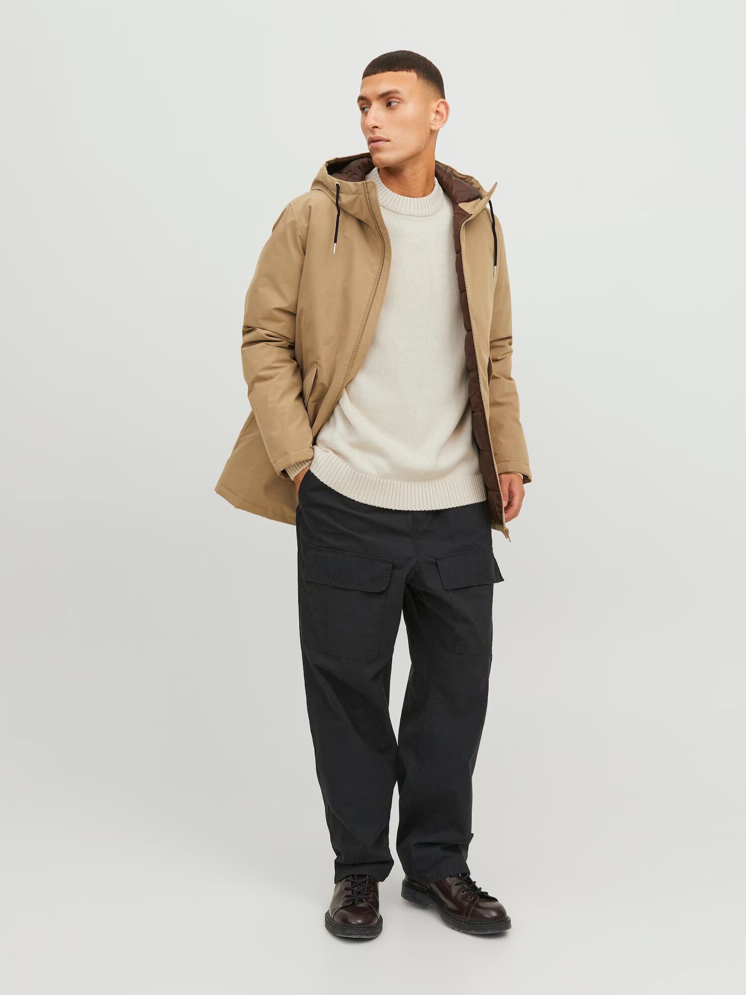 JACK & JONES Pulover 'Jack' crem - Pled.ro