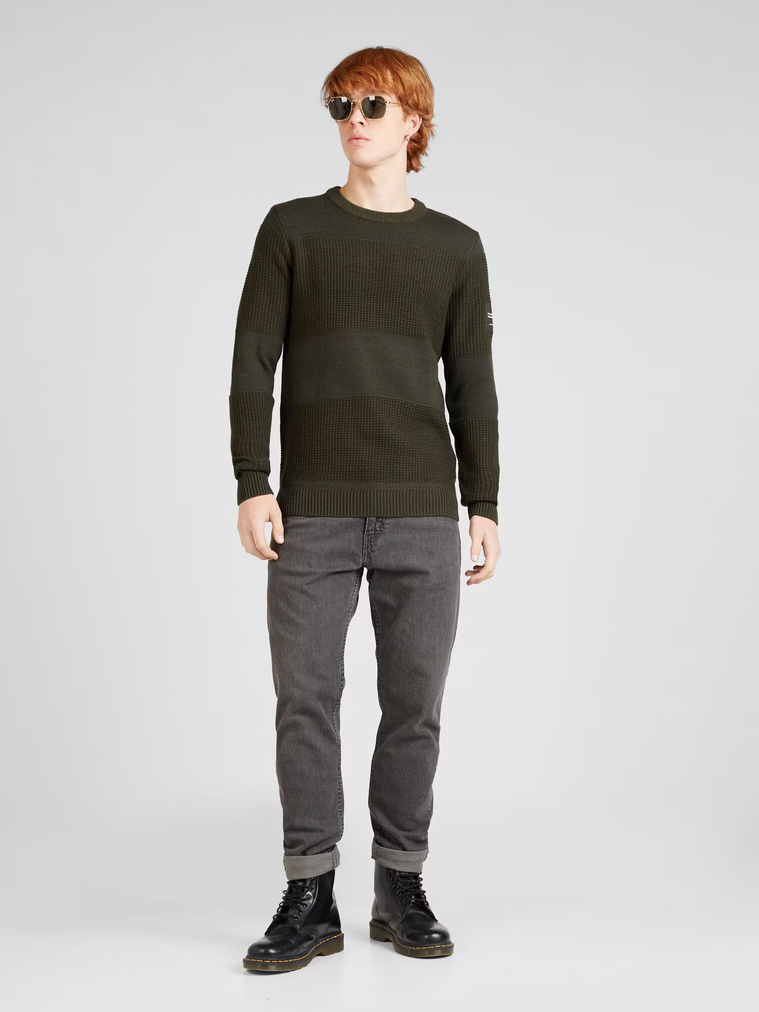 JACK & JONES Pulover 'JAMES' verde închis - Pled.ro