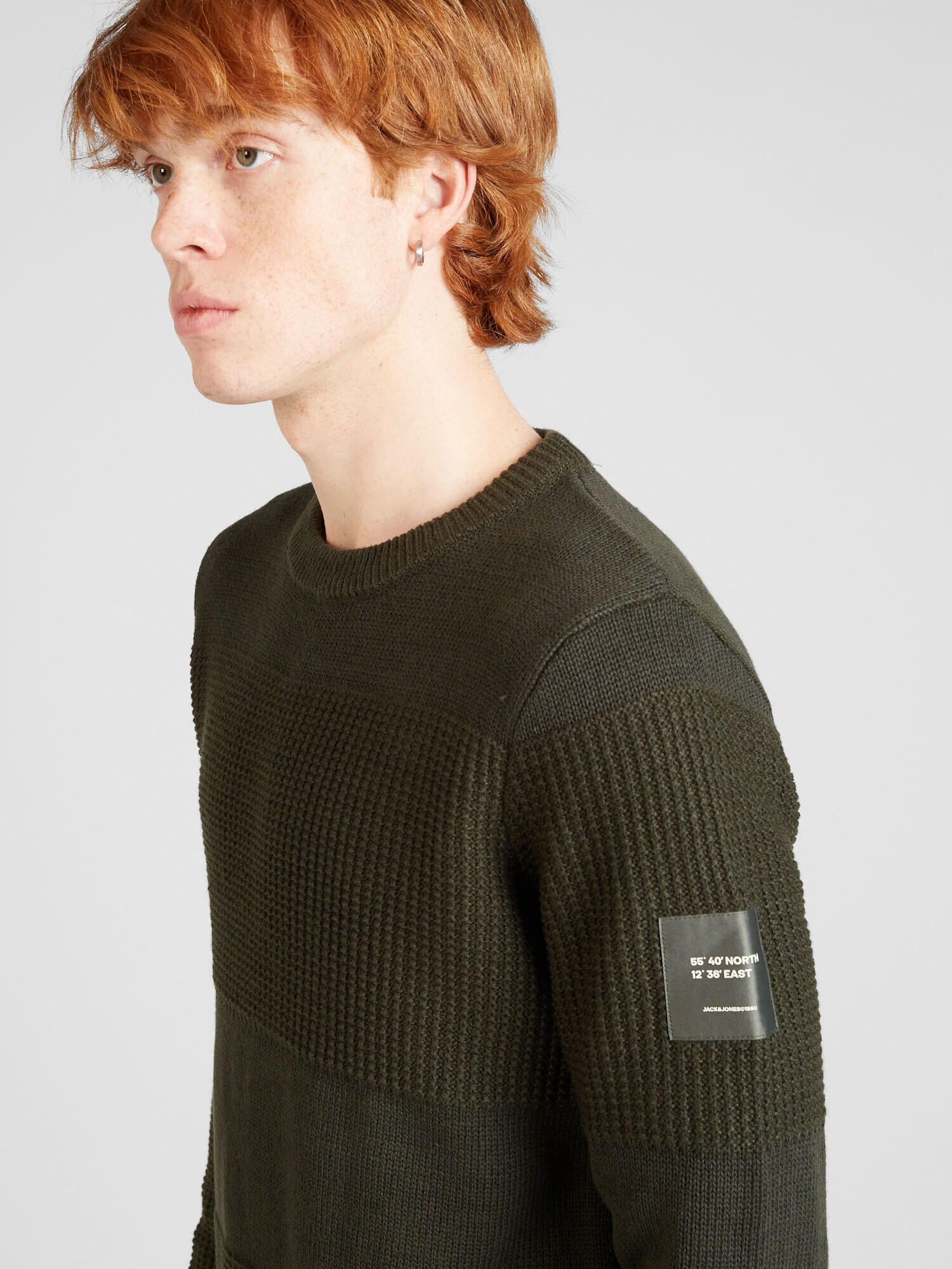 JACK & JONES Pulover 'JAMES' verde închis - Pled.ro