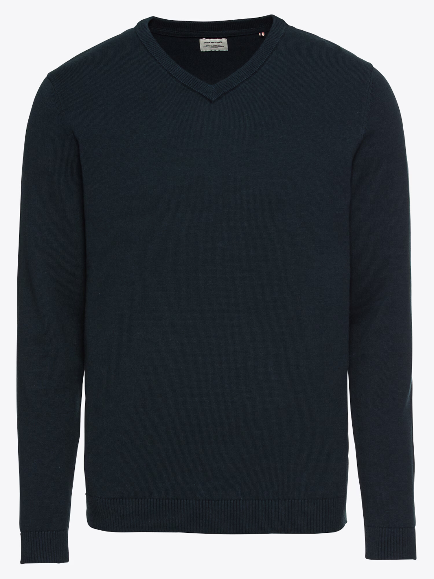 JACK & JONES Pulover 'JJEBASIC KNIT V-NECK' albastru noapte - Pled.ro