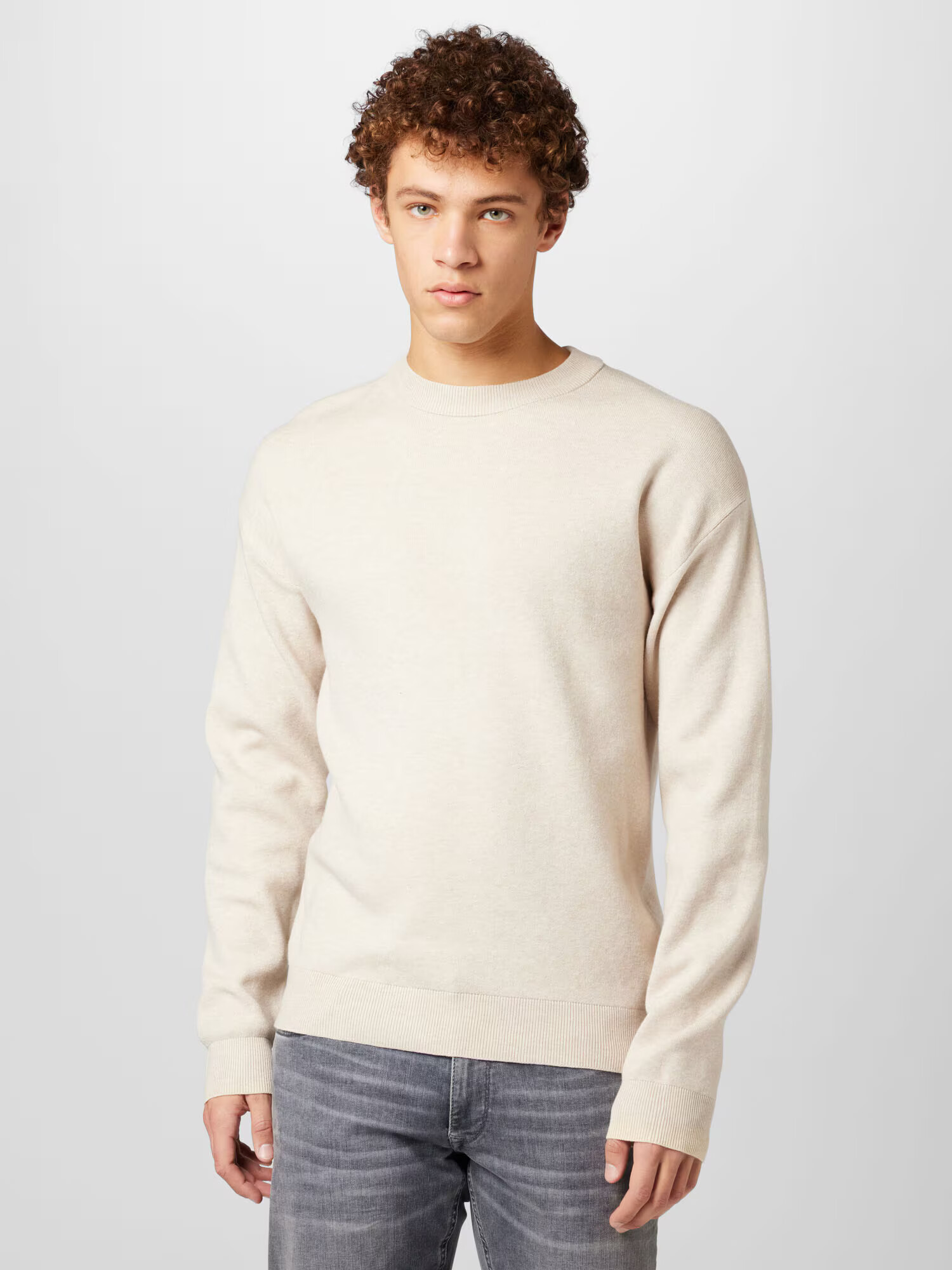 JACK & JONES Pulover 'KEEGAN' bej - Pled.ro