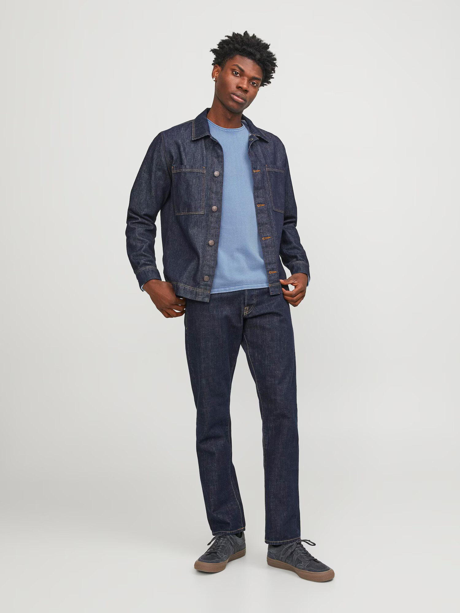 JACK & JONES Pulover 'LEO' albastru deschis - Pled.ro