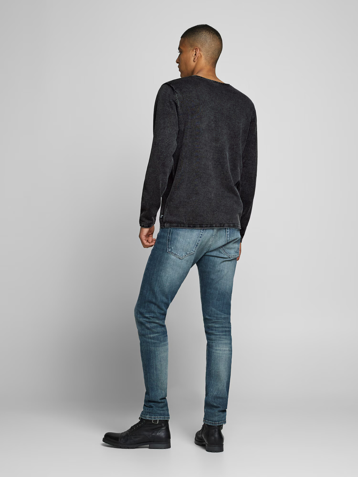 JACK & JONES Pulover 'Leo' negru - Pled.ro