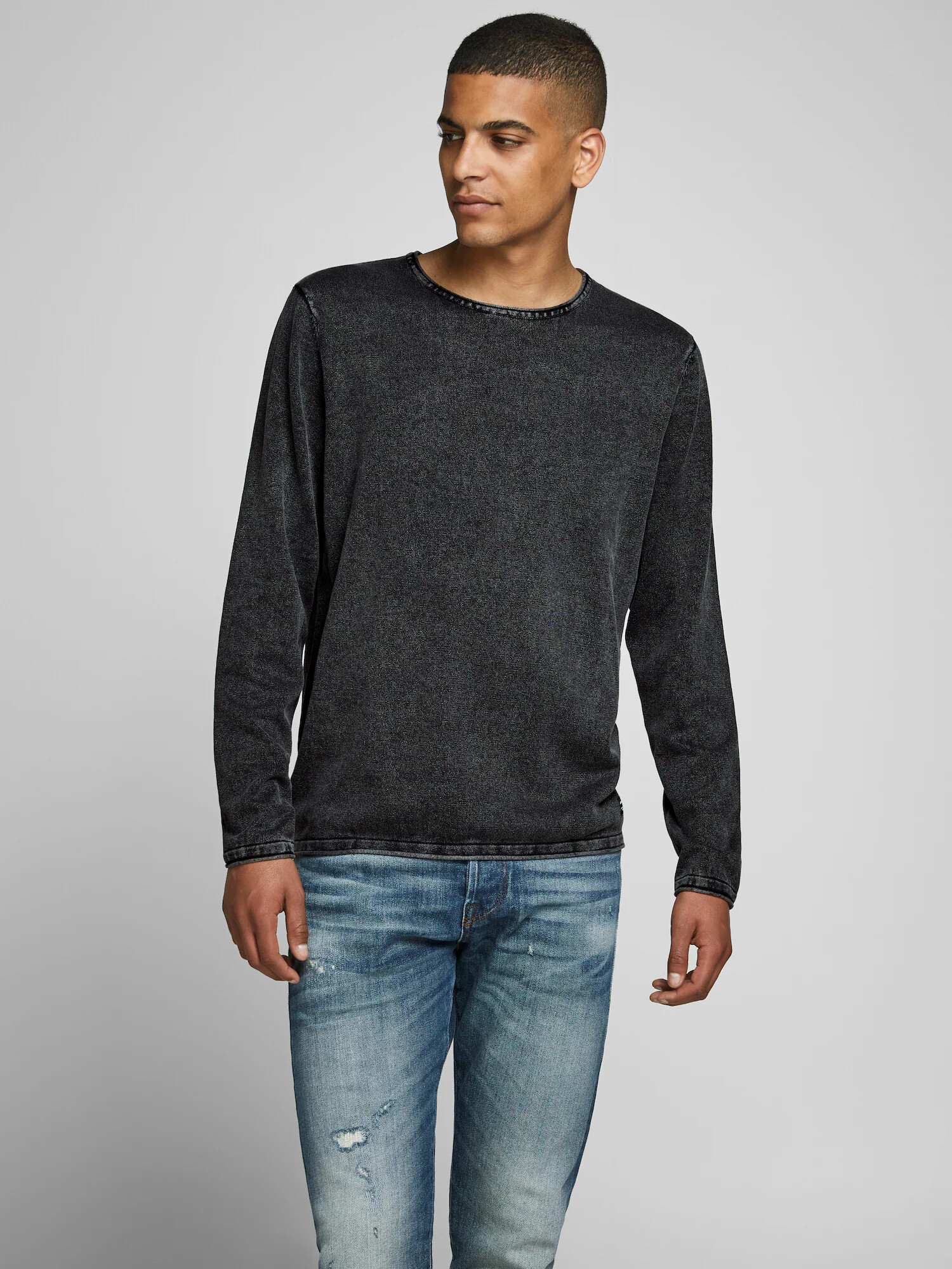 JACK & JONES Pulover 'Leo' negru - Pled.ro