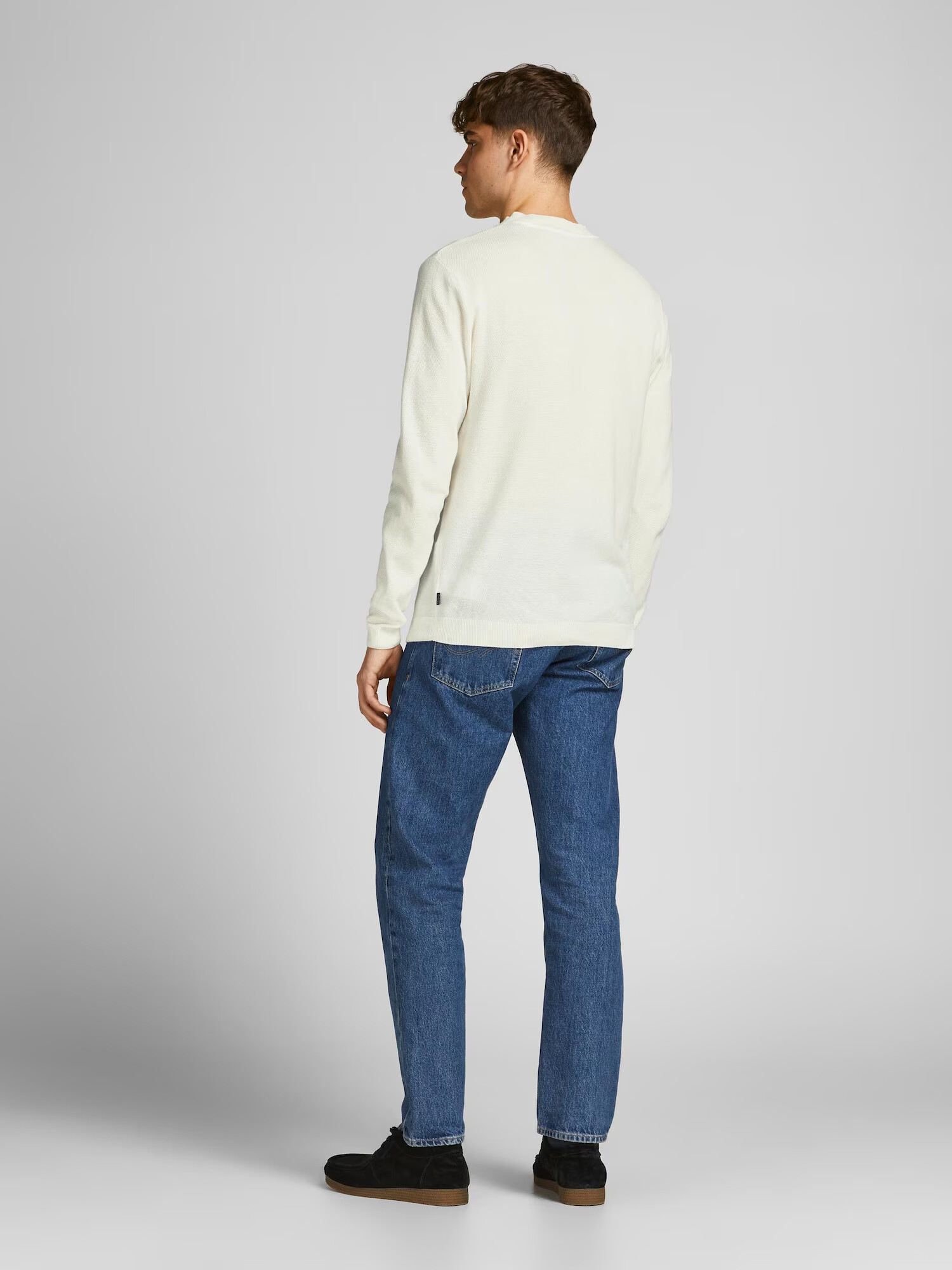 JACK & JONES Pulover 'Marcus' alb - Pled.ro