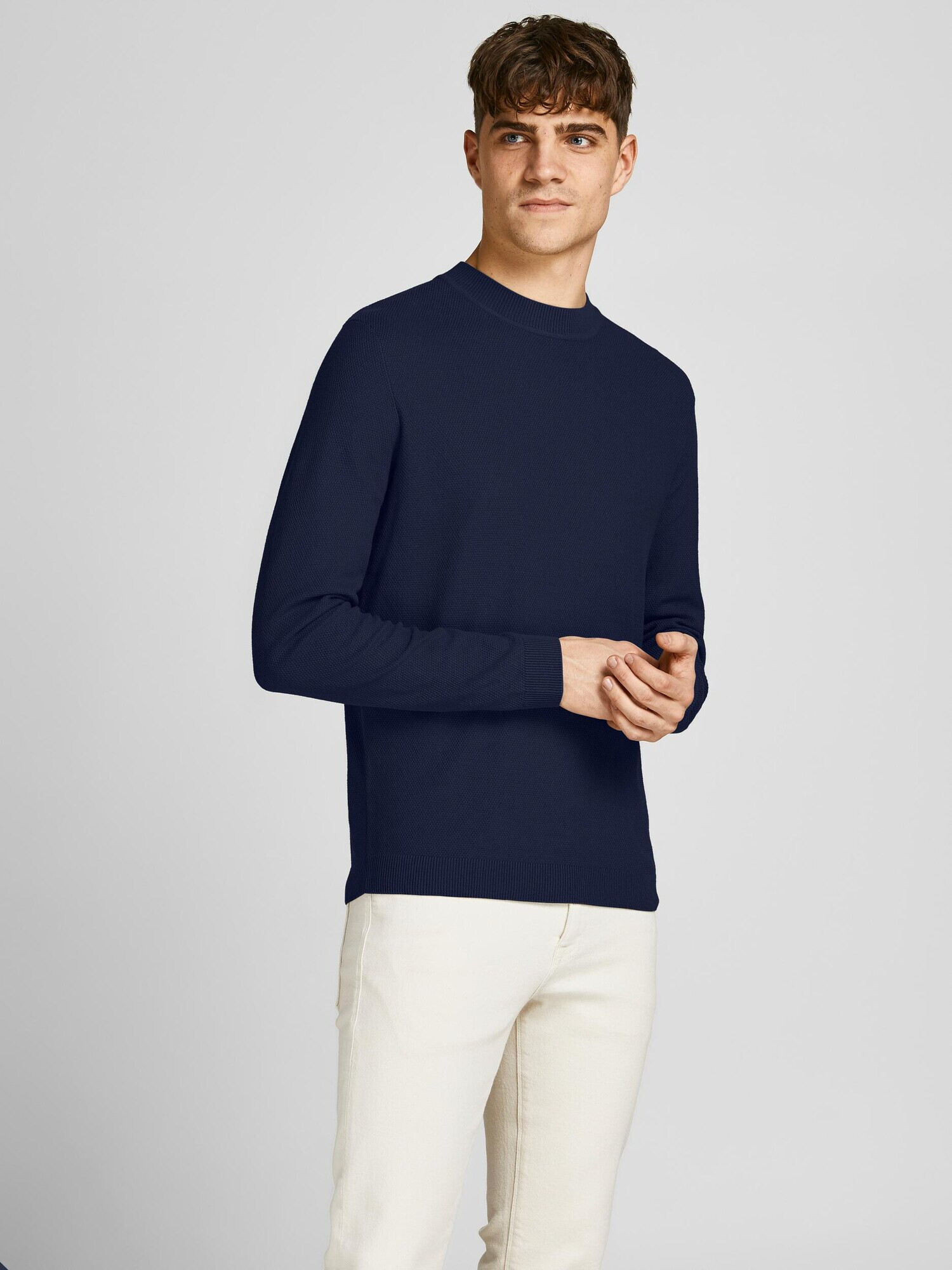 JACK & JONES Pulover 'Marcus' albastru marin - Pled.ro