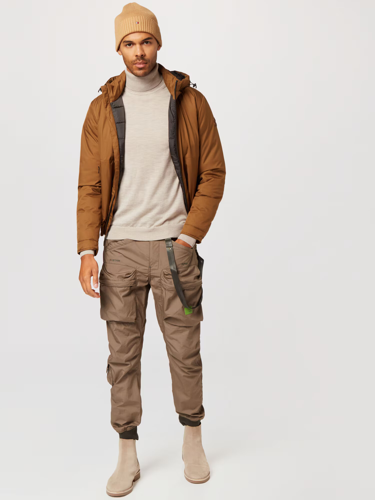 JACK & JONES Pulover 'MARK' bej - Pled.ro