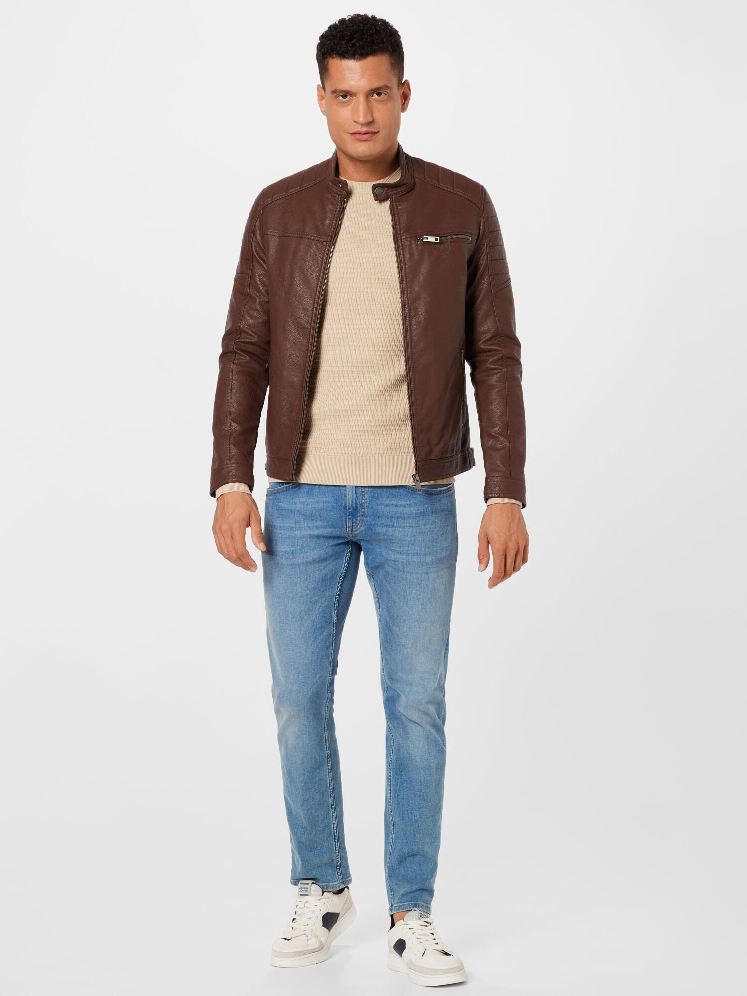 JACK & JONES Pulover 'Marlow' bej deschis - Pled.ro