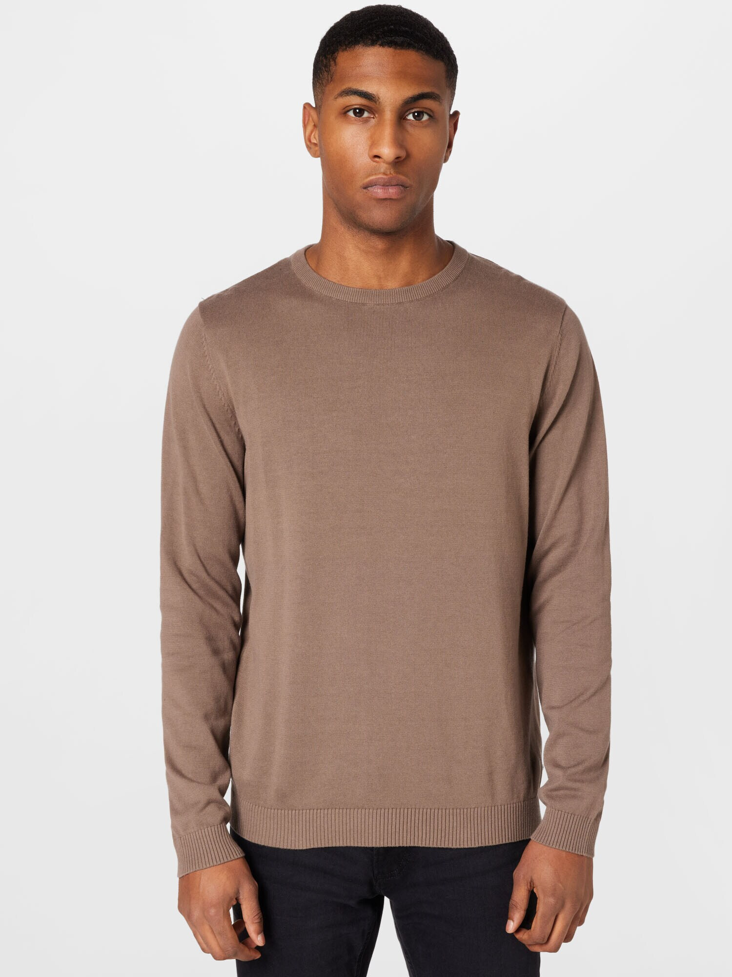 JACK & JONES Pulover maro mokka - Pled.ro