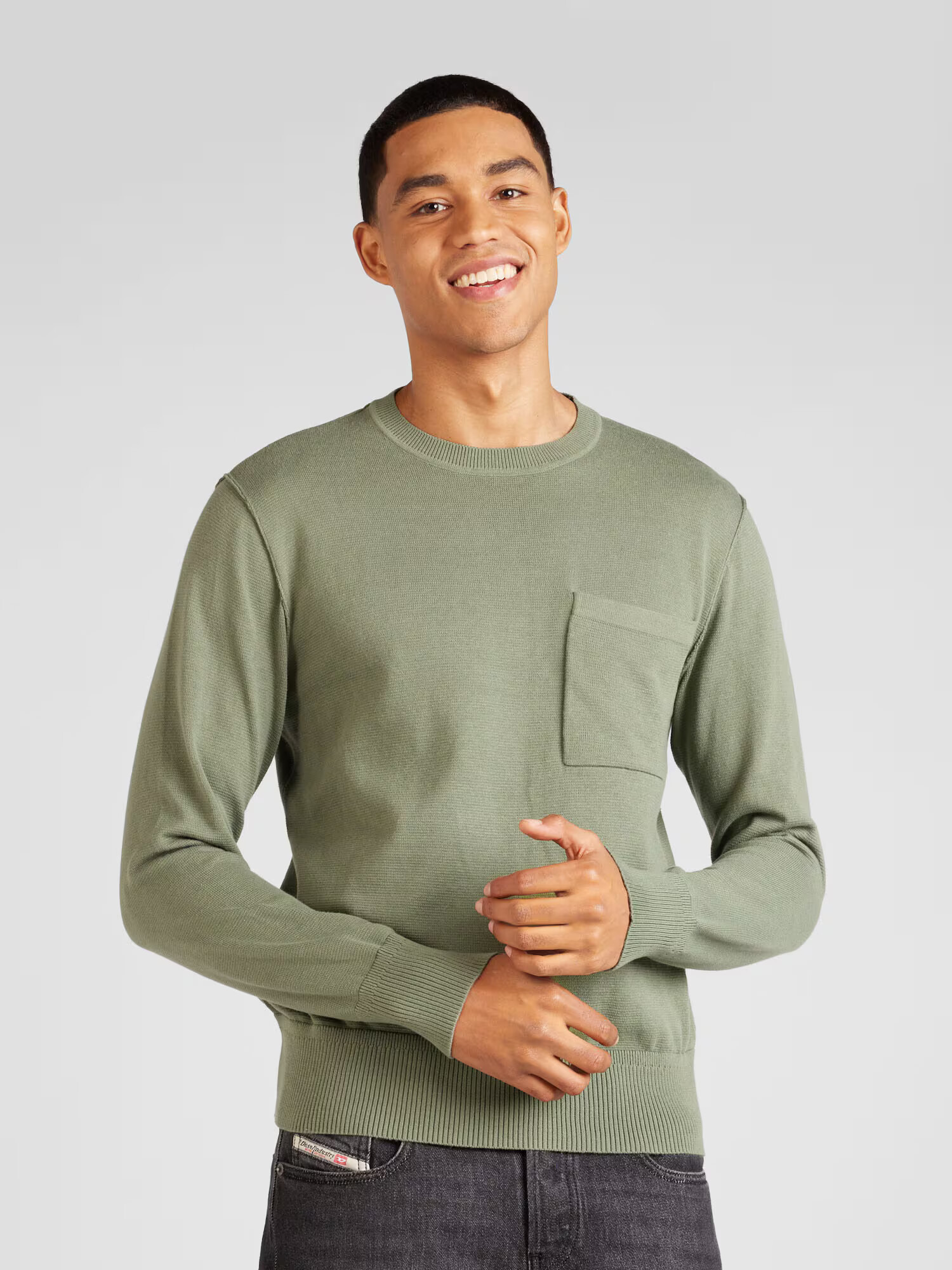 JACK & JONES Pulover 'NEAL' verde pastel - Pled.ro