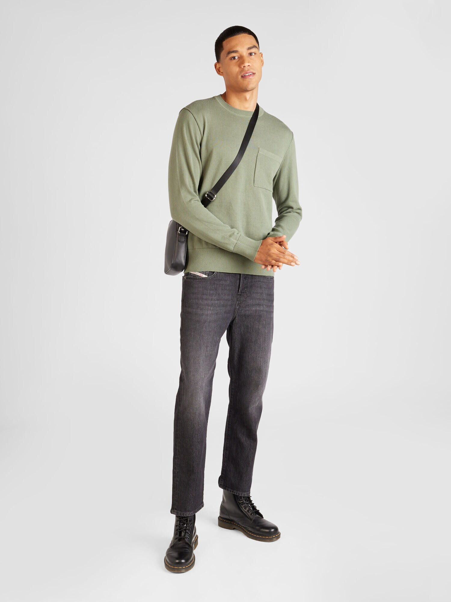 JACK & JONES Pulover 'NEAL' verde pastel - Pled.ro