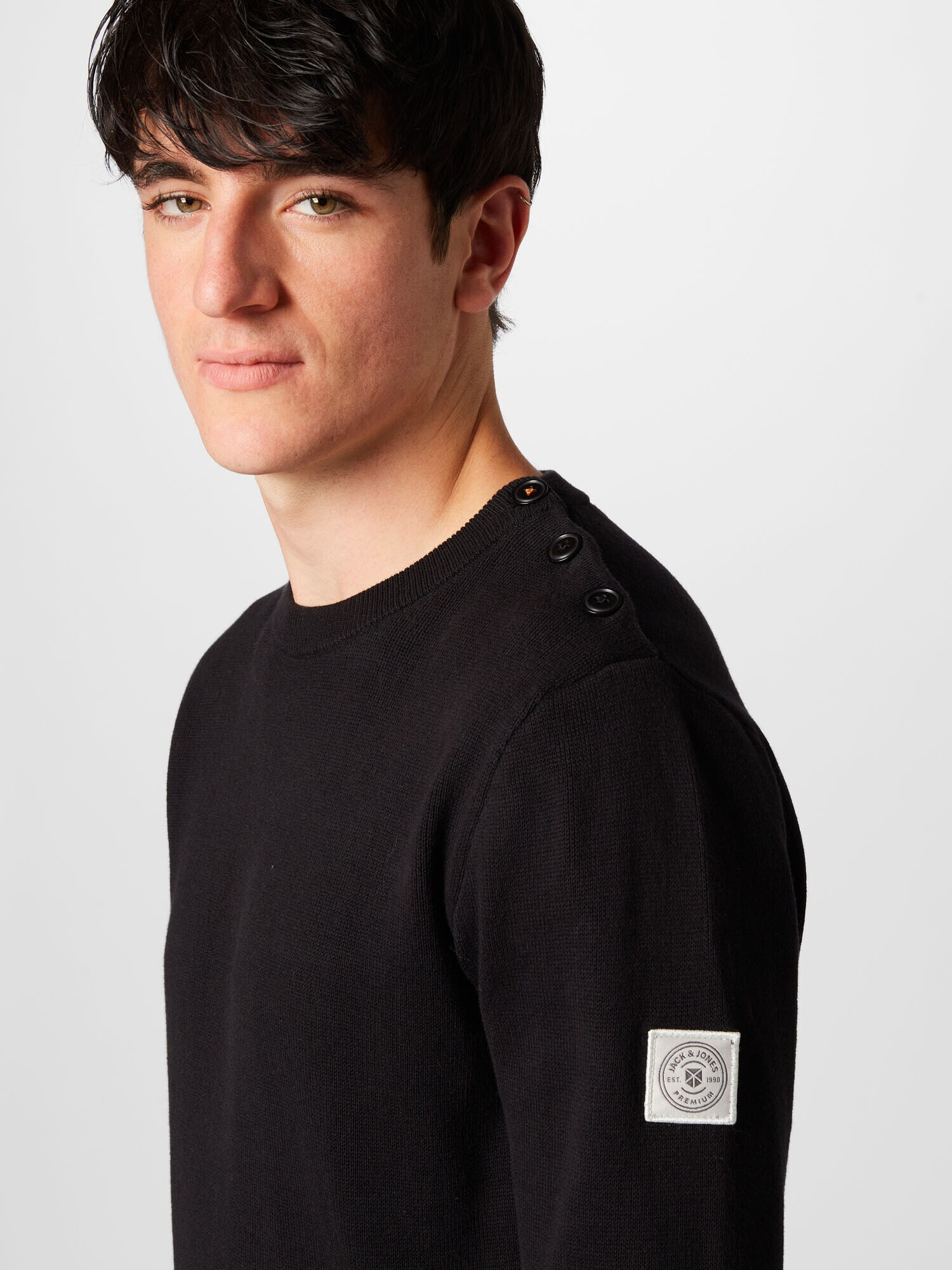 JACK & JONES Pulover negru - Pled.ro