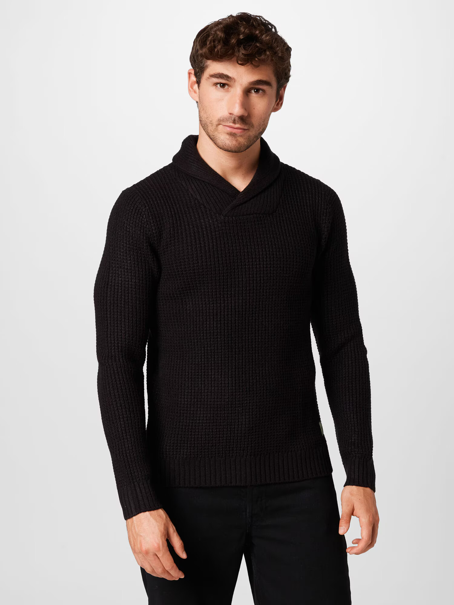 JACK & JONES Pulover 'NICK' negru - Pled.ro