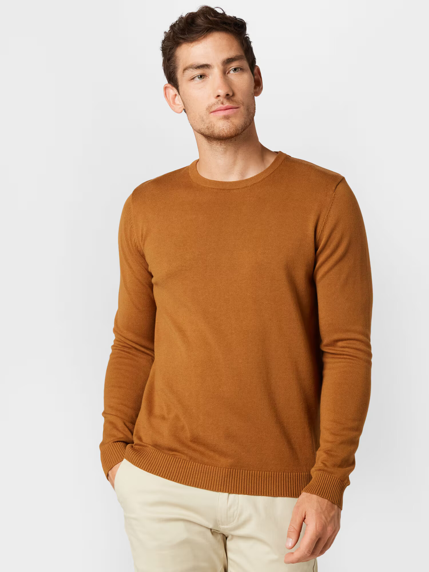 JACK & JONES Pulover ocru - Pled.ro