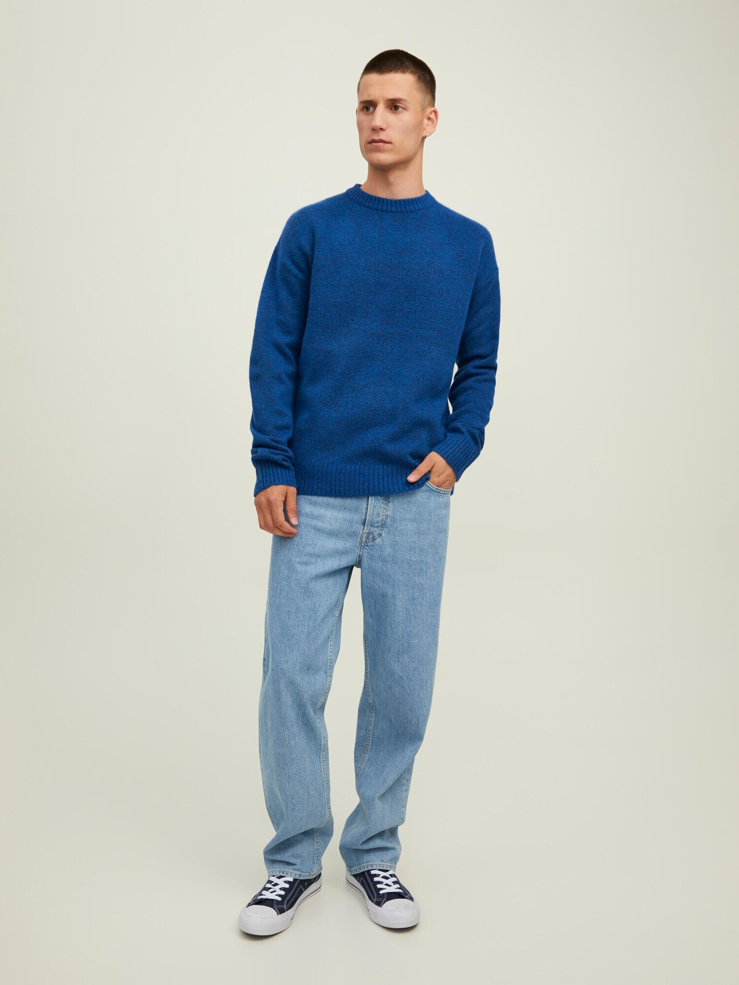 JACK & JONES Pulover 'Ollie' albastru marin - Pled.ro