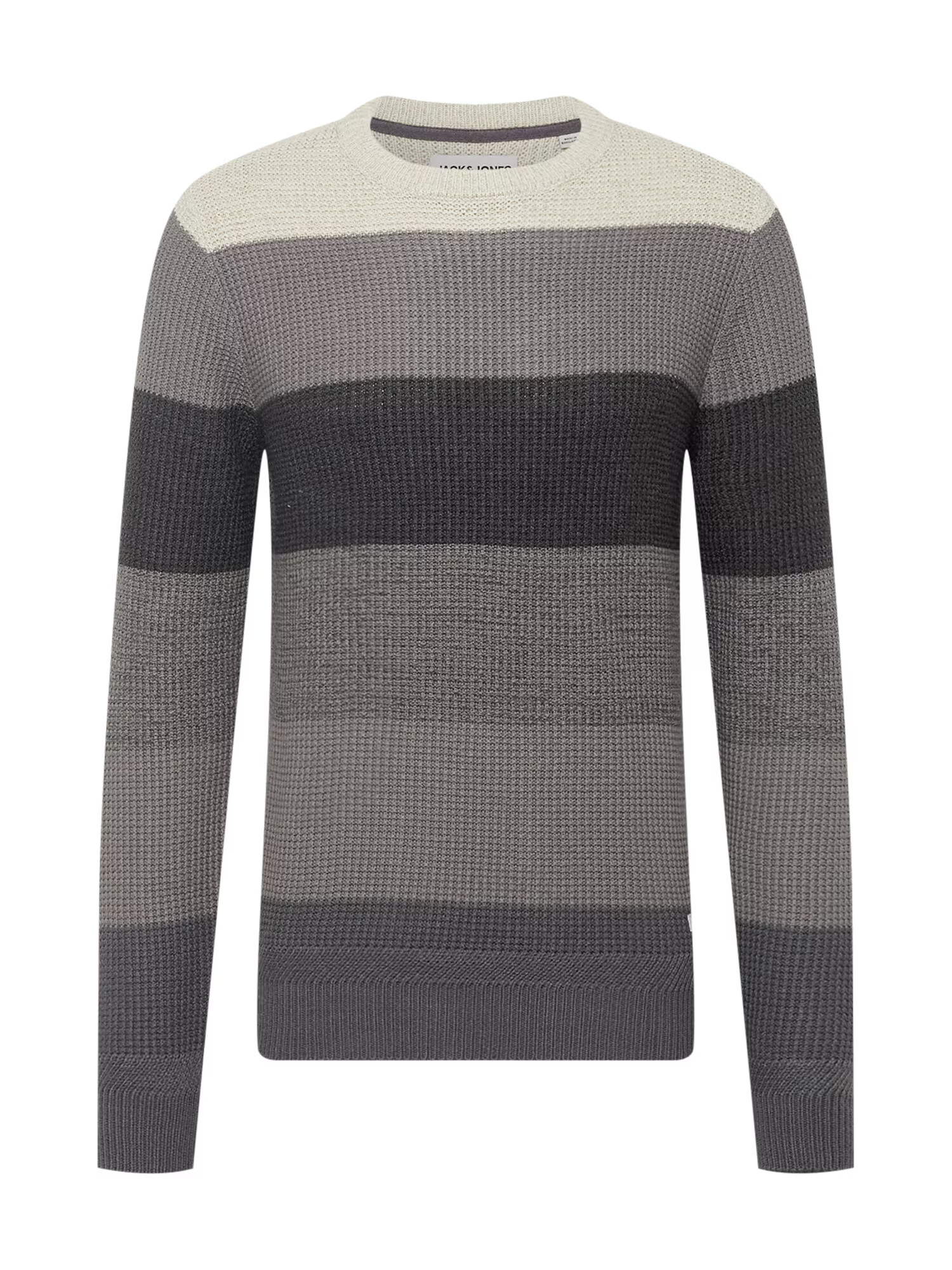 JACK & JONES Pulover 'Orion' gri / gri metalic / gri deschis / gri închis - Pled.ro