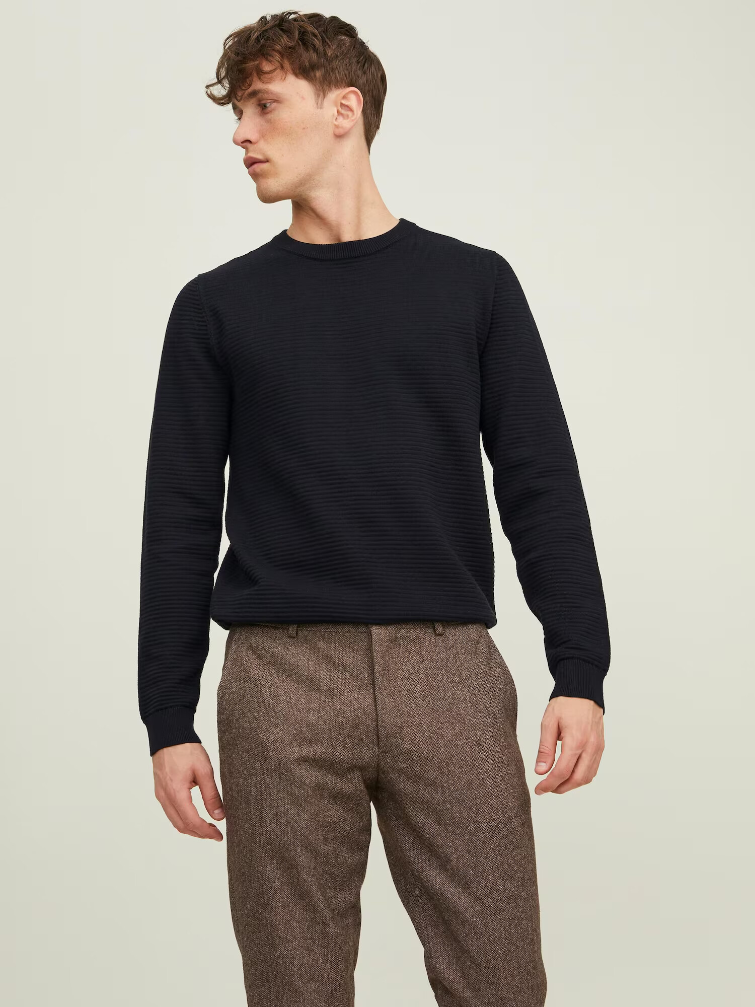 JACK & JONES Pulover 'Otto' negru - Pled.ro