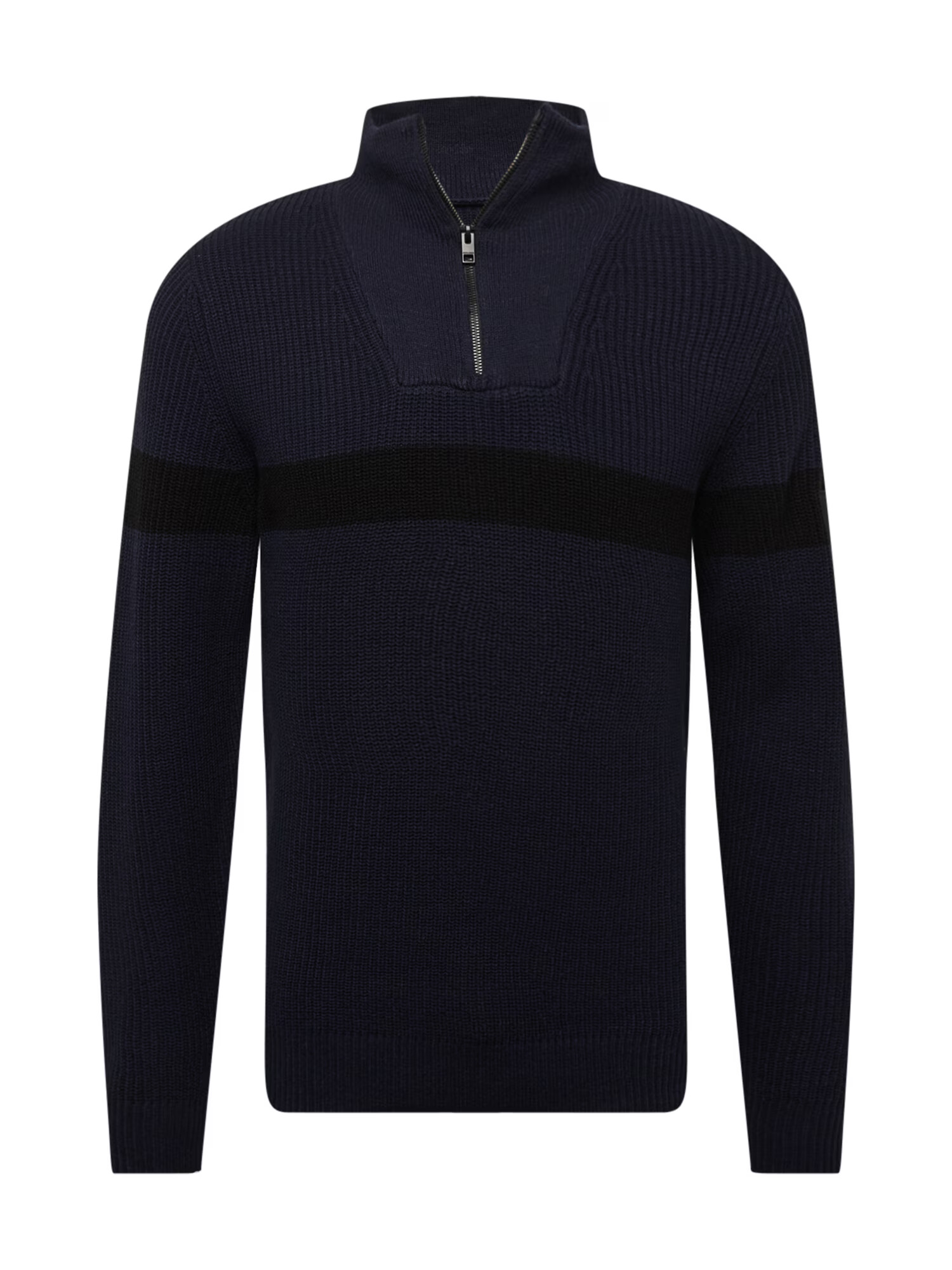 JACK & JONES Pulover 'PAUL' bleumarin / negru - Pled.ro