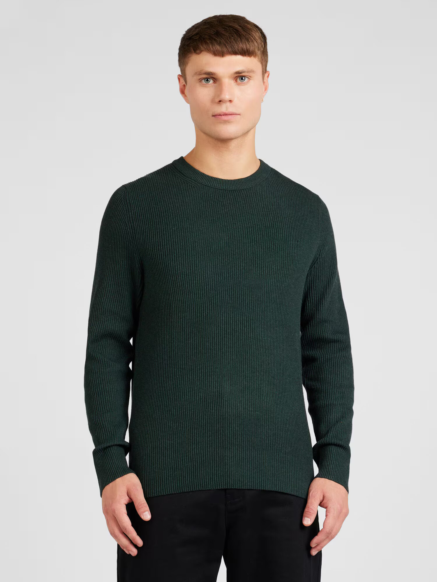 JACK & JONES Pulover 'PERFECT' verde închis - Pled.ro