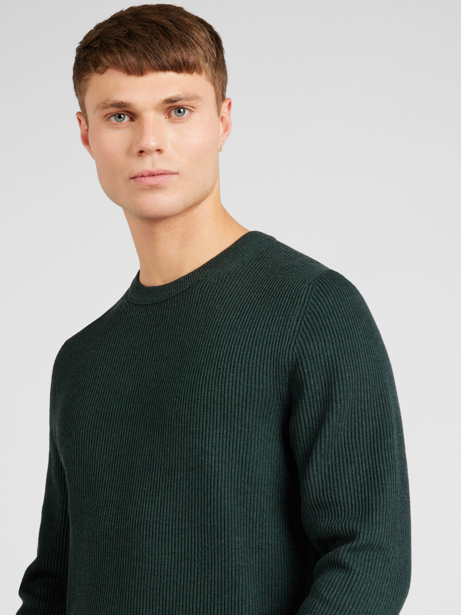 JACK & JONES Pulover 'PERFECT' verde închis - Pled.ro