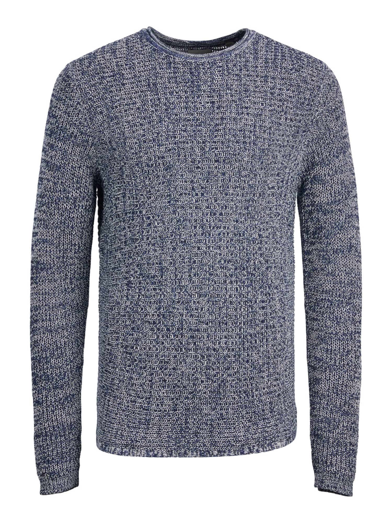 JACK & JONES Pulover 'Phil' bleumarin / alb - Pled.ro