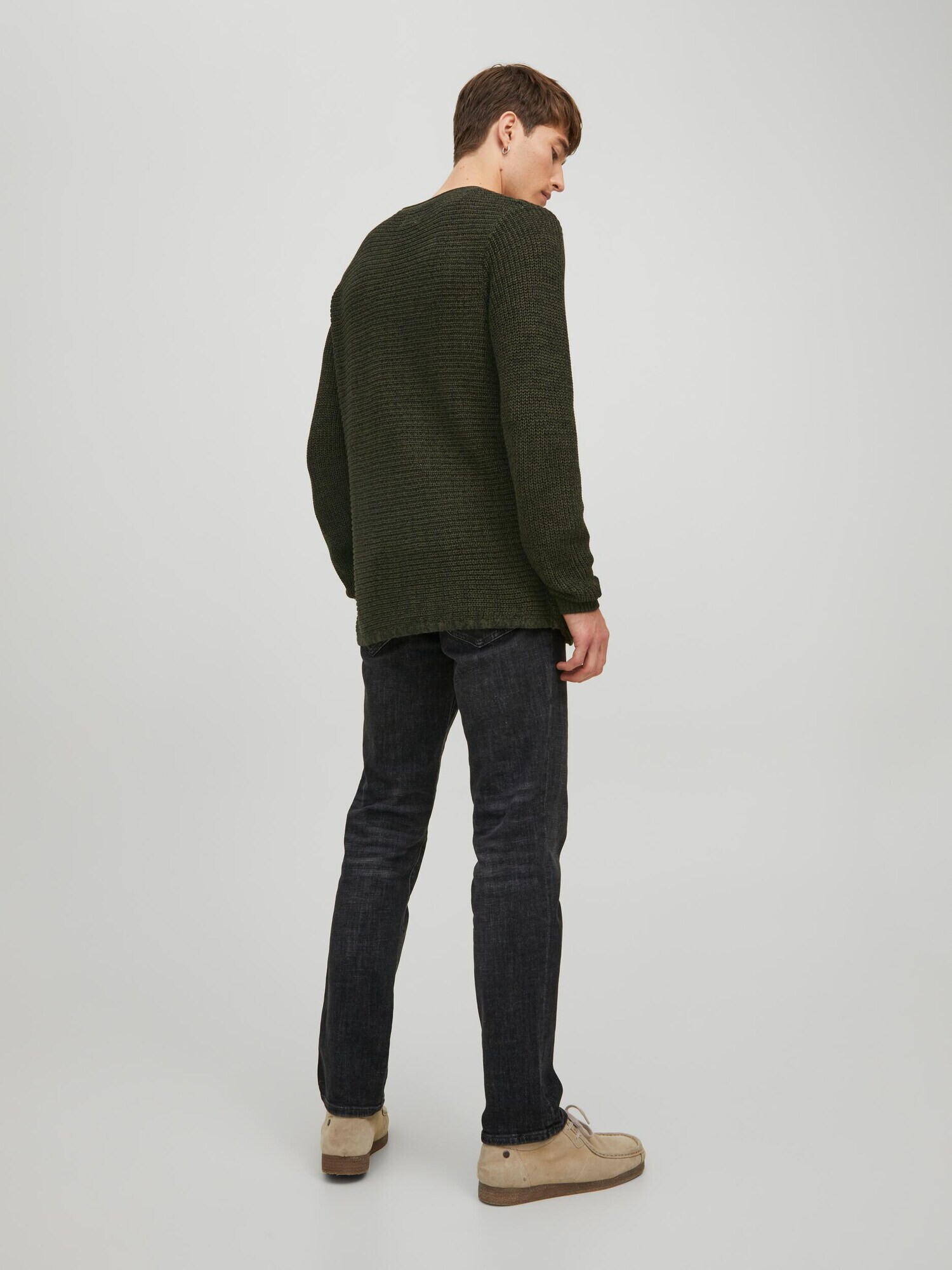 JACK & JONES Pulover 'Phil' verde închis - Pled.ro