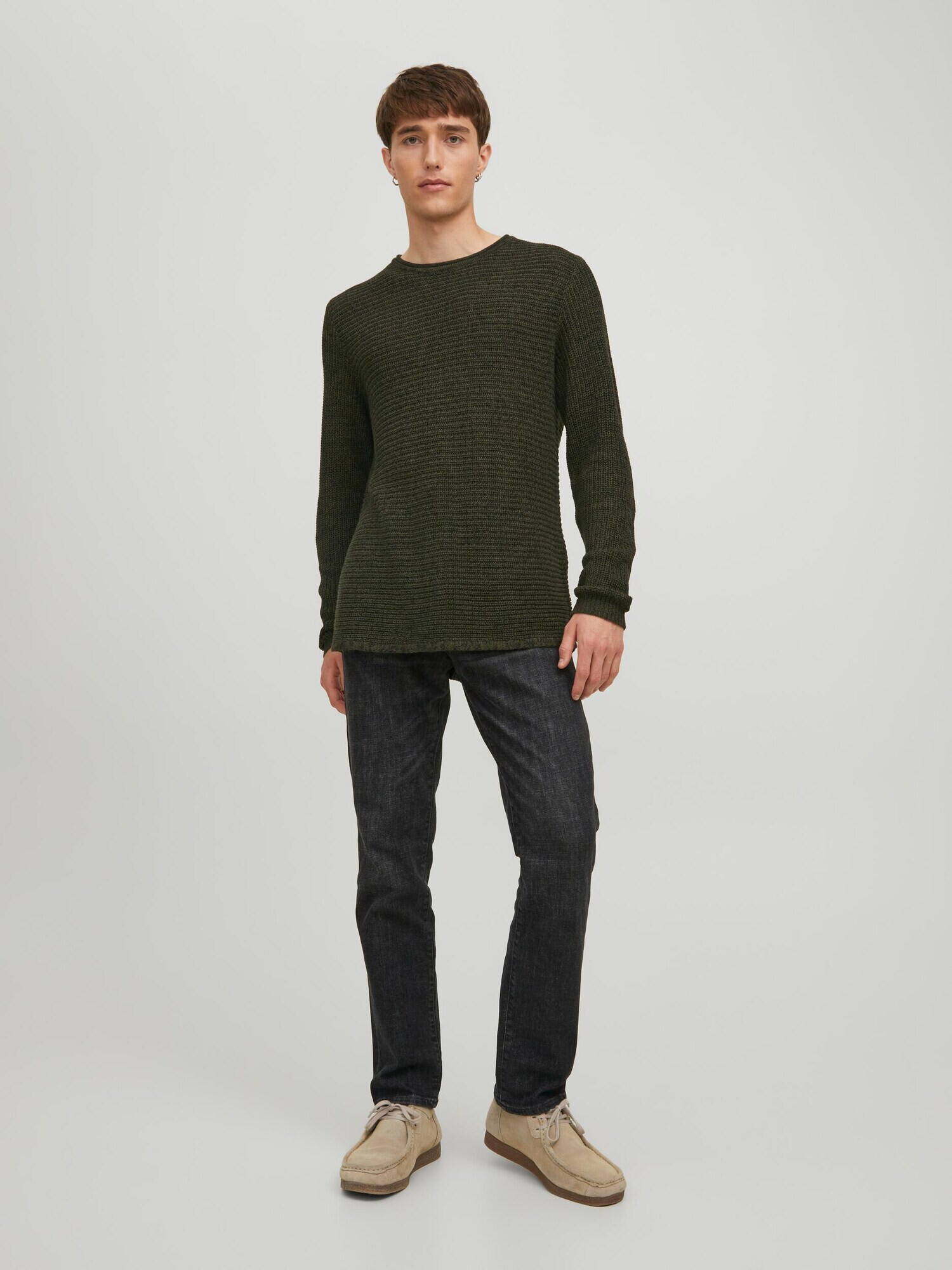 JACK & JONES Pulover 'Phil' verde închis - Pled.ro