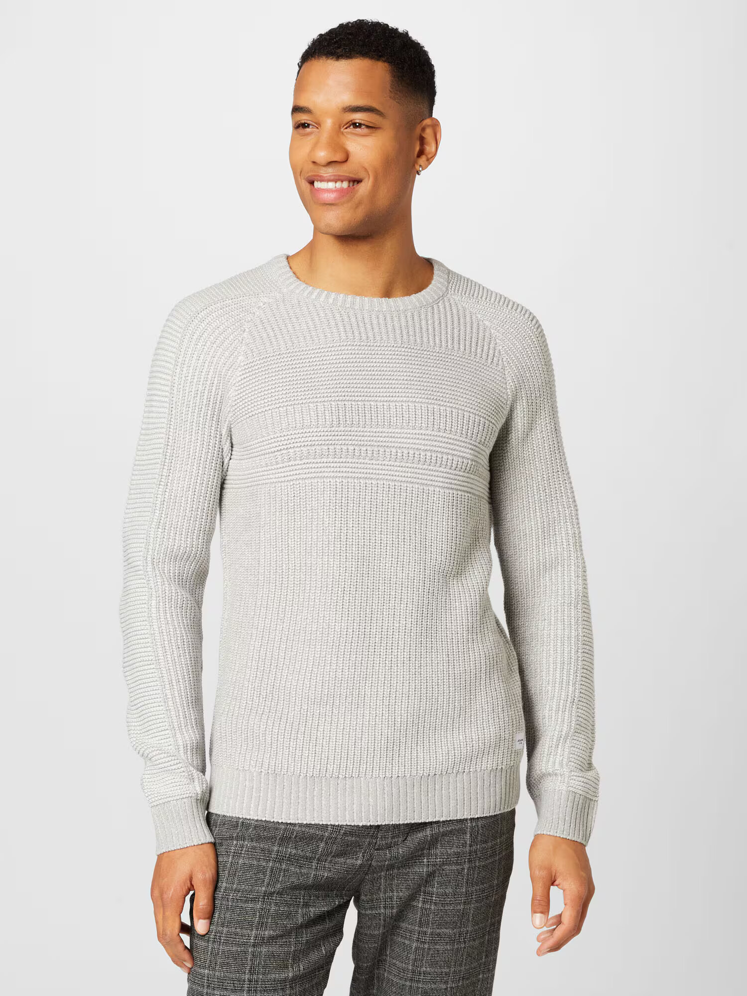 JACK & JONES Pulover 'POWER' gri deschis - Pled.ro