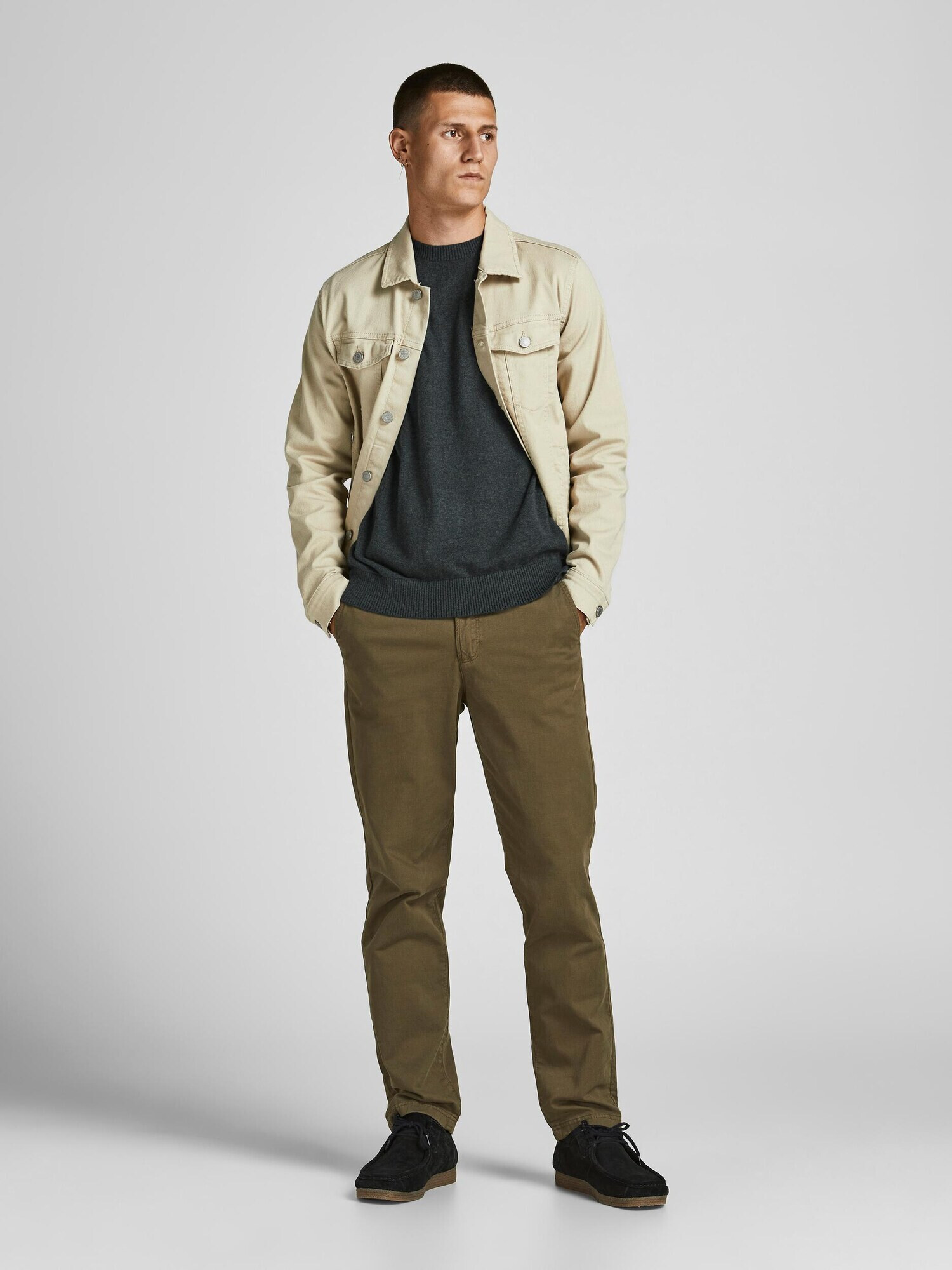 JACK & JONES Pulover 'Ray' gri închis - Pled.ro