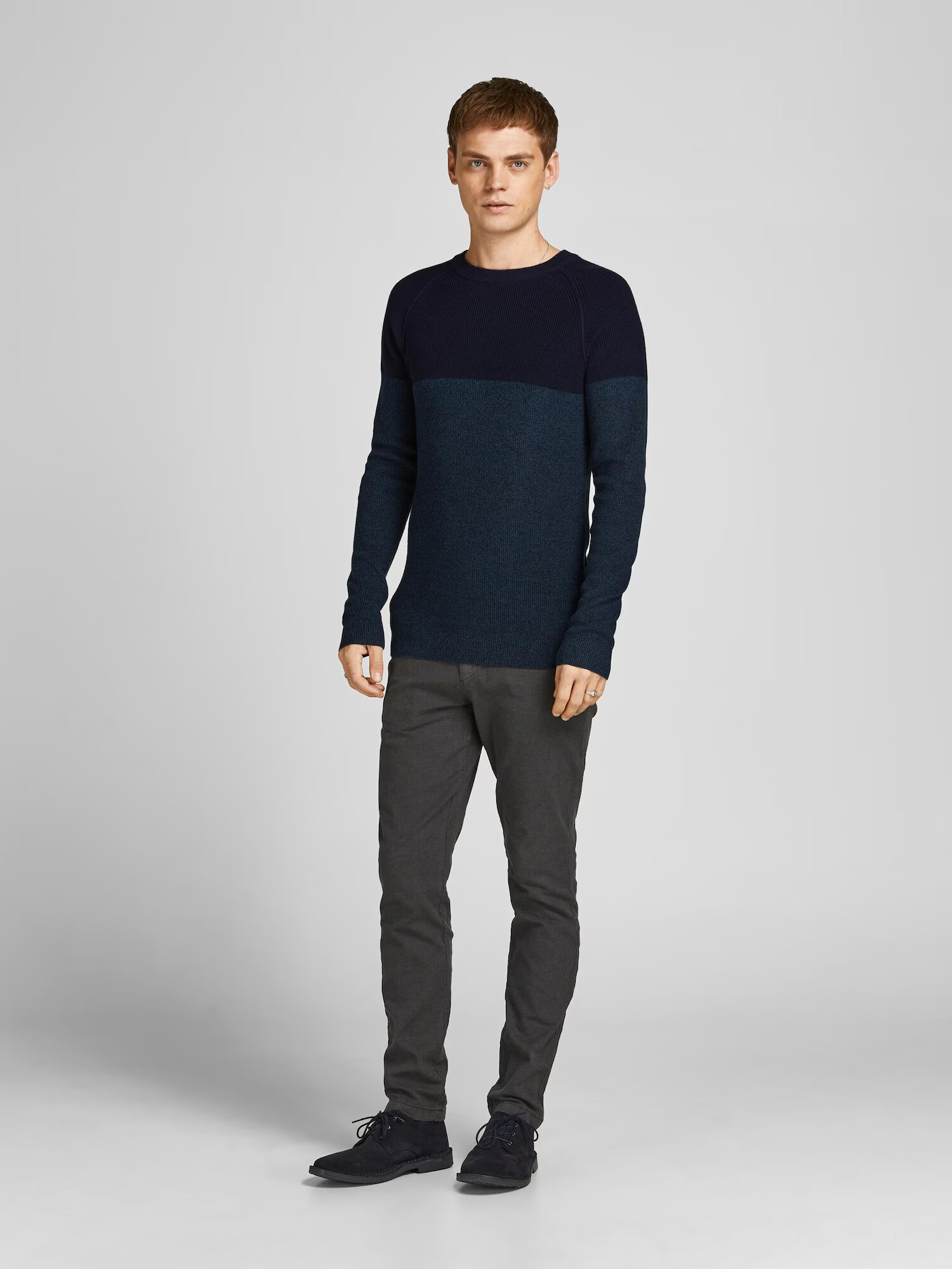 JACK & JONES Pulover 'Spencer' albastru noapte / albastru amestec - Pled.ro