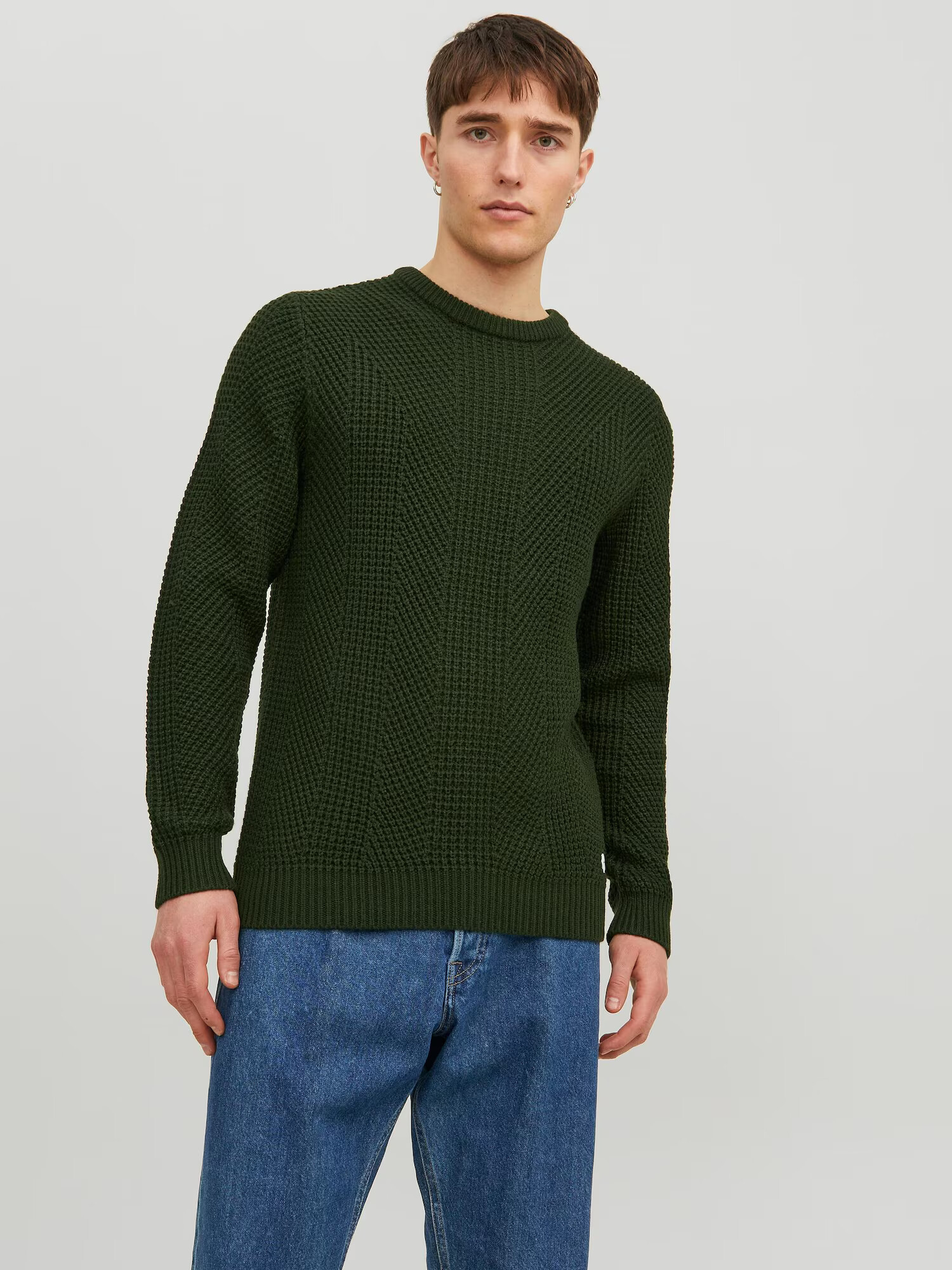 JACK & JONES Pulover 'Stanford' verde închis - Pled.ro