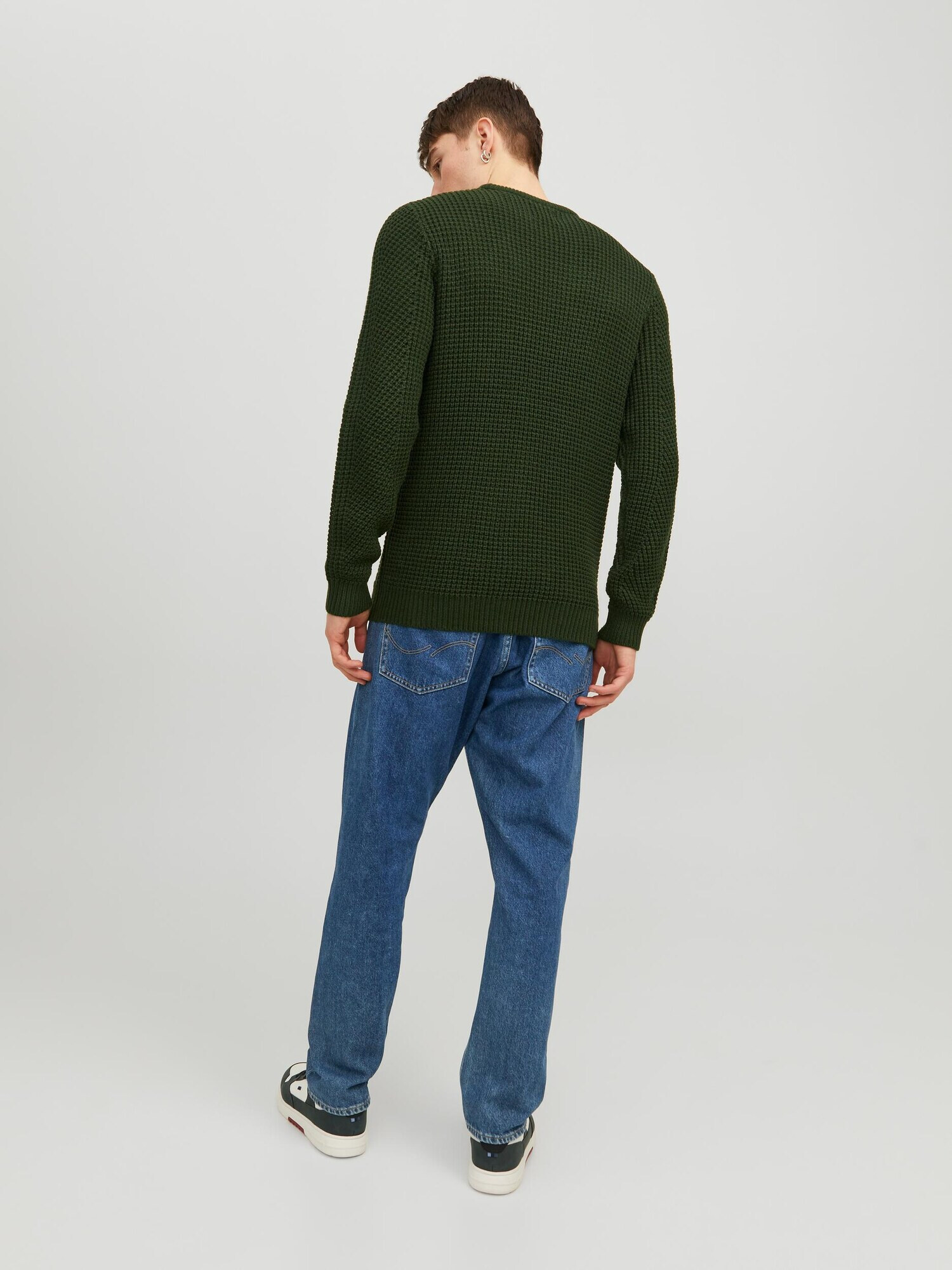 JACK & JONES Pulover 'Stanford' verde închis - Pled.ro