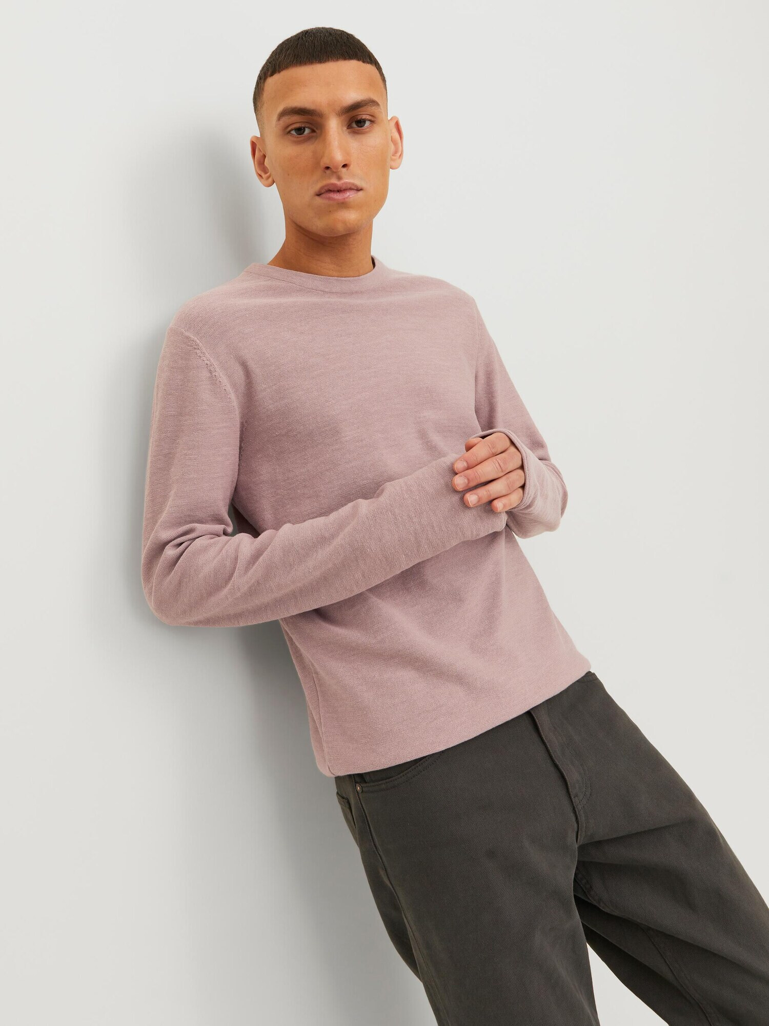 JACK & JONES Pulover 'Summer' mauve - Pled.ro