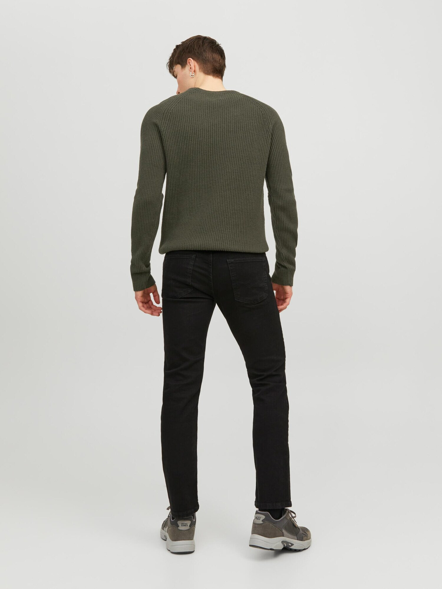 JACK & JONES Pulover verde închis - Pled.ro