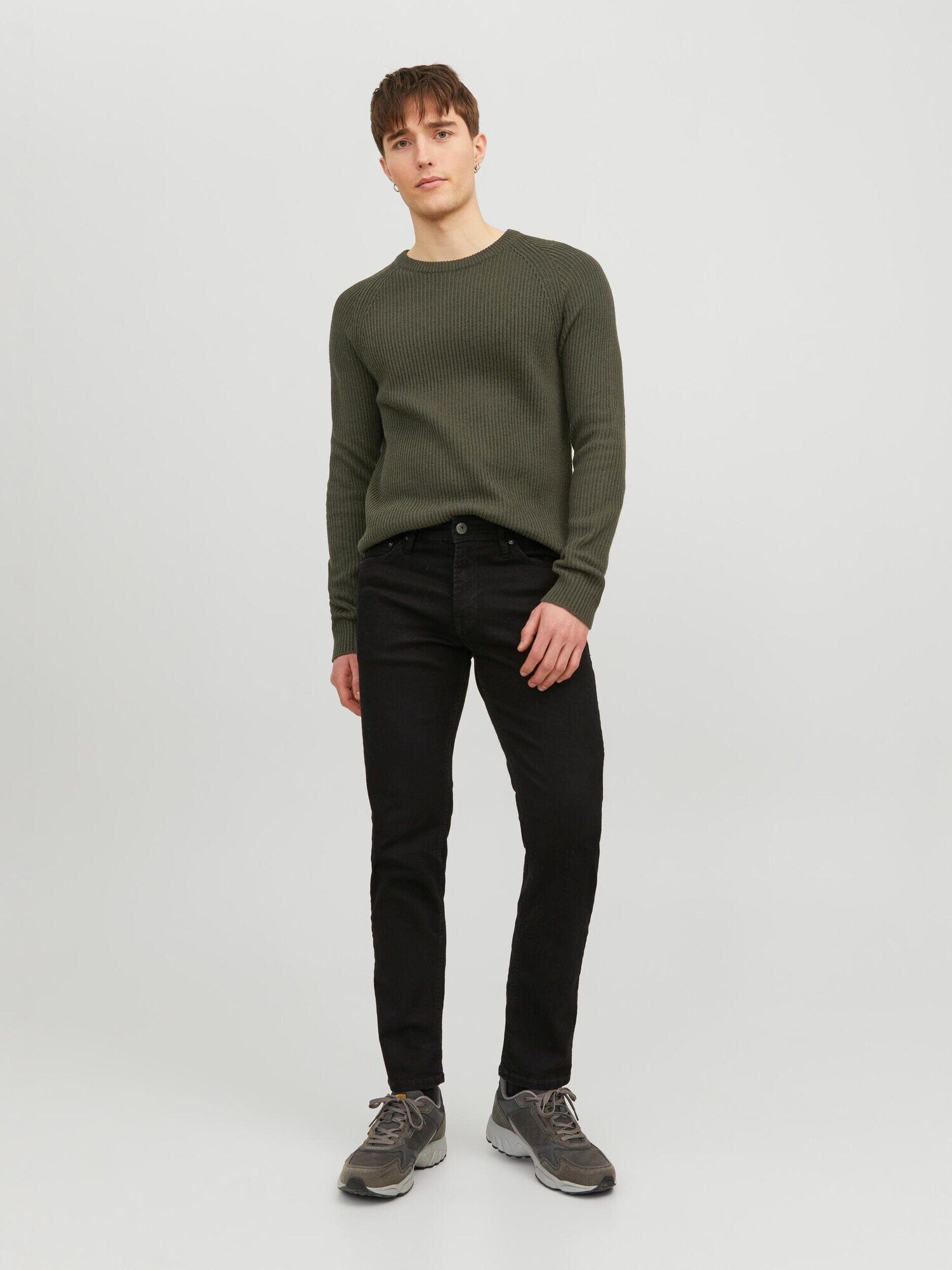 JACK & JONES Pulover verde închis - Pled.ro