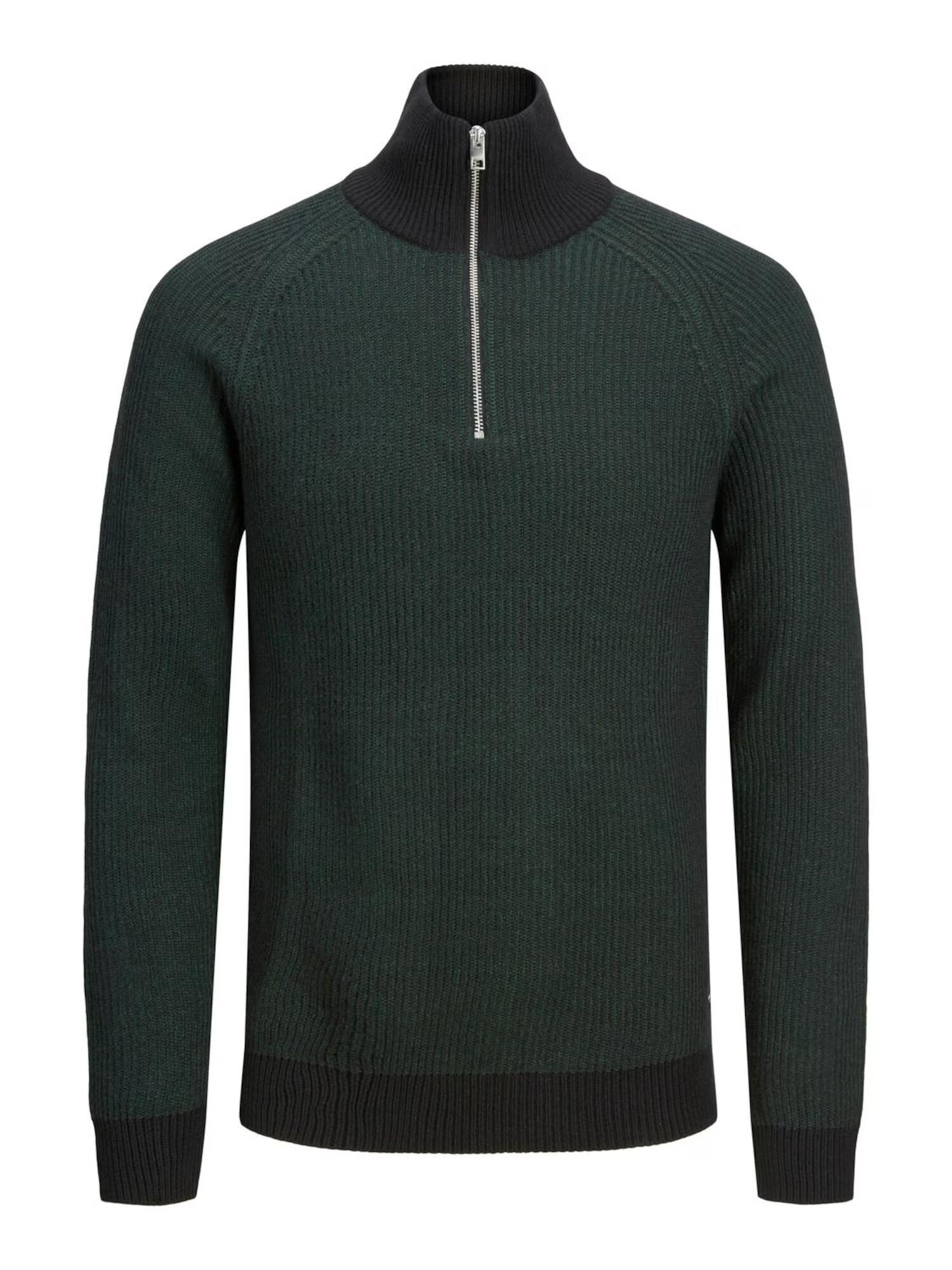 JACK & JONES Pulover verde pin - Pled.ro