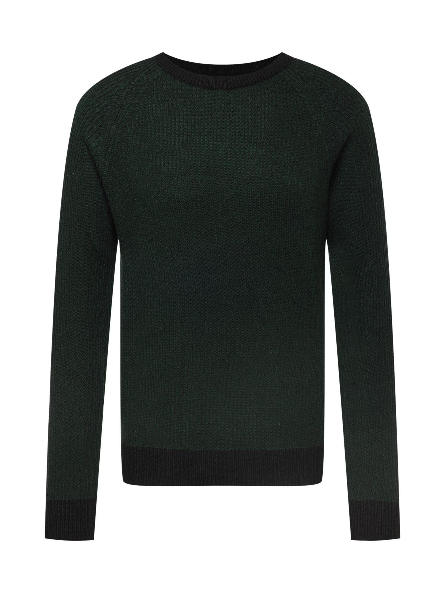 JACK & JONES Pulover verde pin / negru - Pled.ro